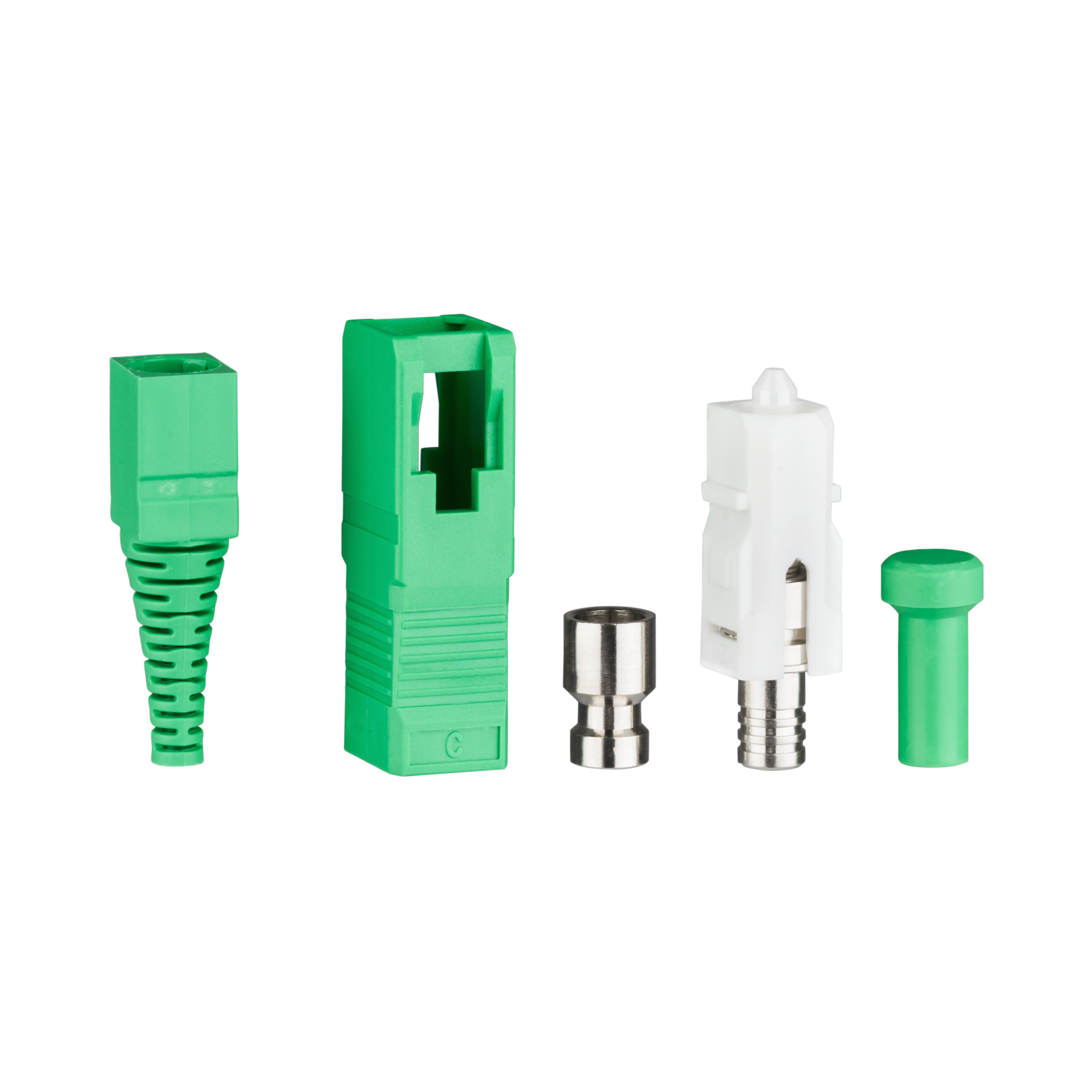 SC/APC Connector, Simplex Singlemode, 2,0mm