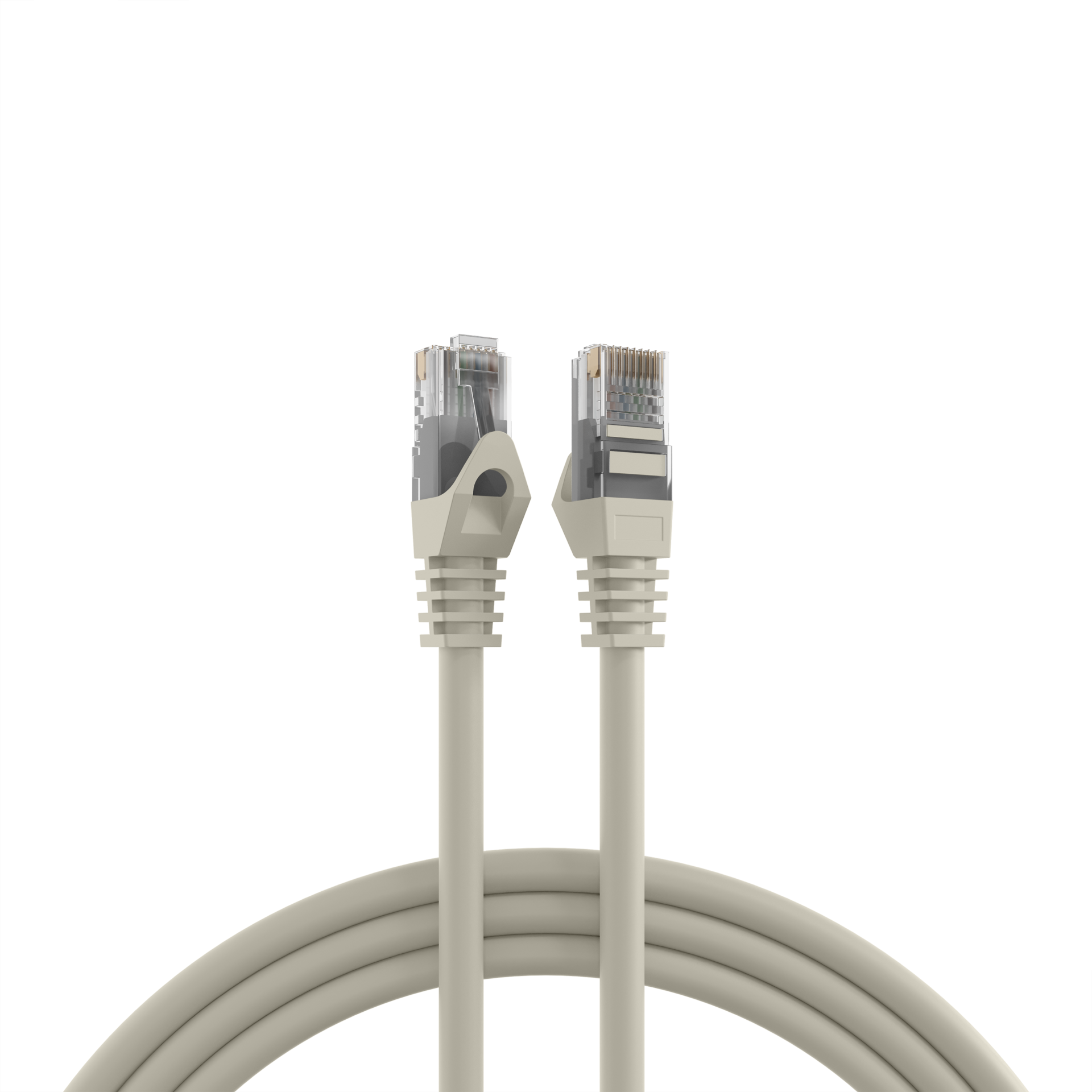 RJ45 Patchkabel Cat.5e U/UTP LSZH  CCA AWG24/7 grau 0,5m