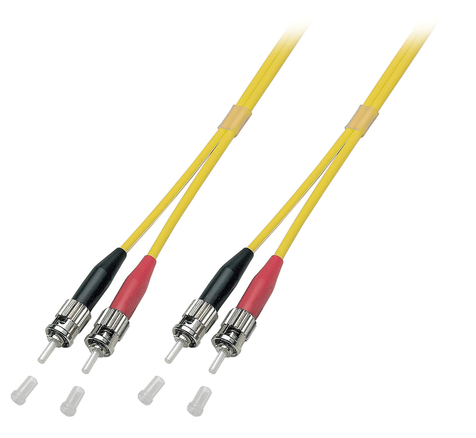 Duplex Jumper ST-ST 9/125µ, OS2, LSZH, yellow, 3.0mm, 15m