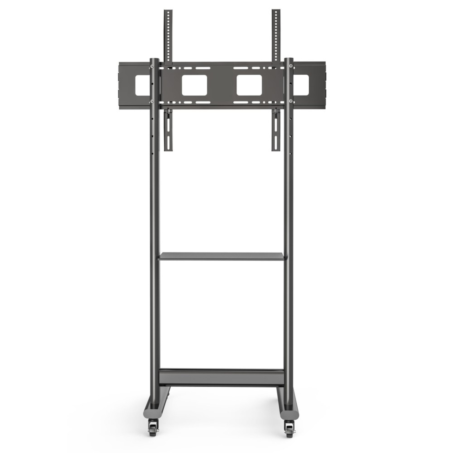 TV Wagen für LCD/LED TV 50-90'' schwarz mit einer Ablage
