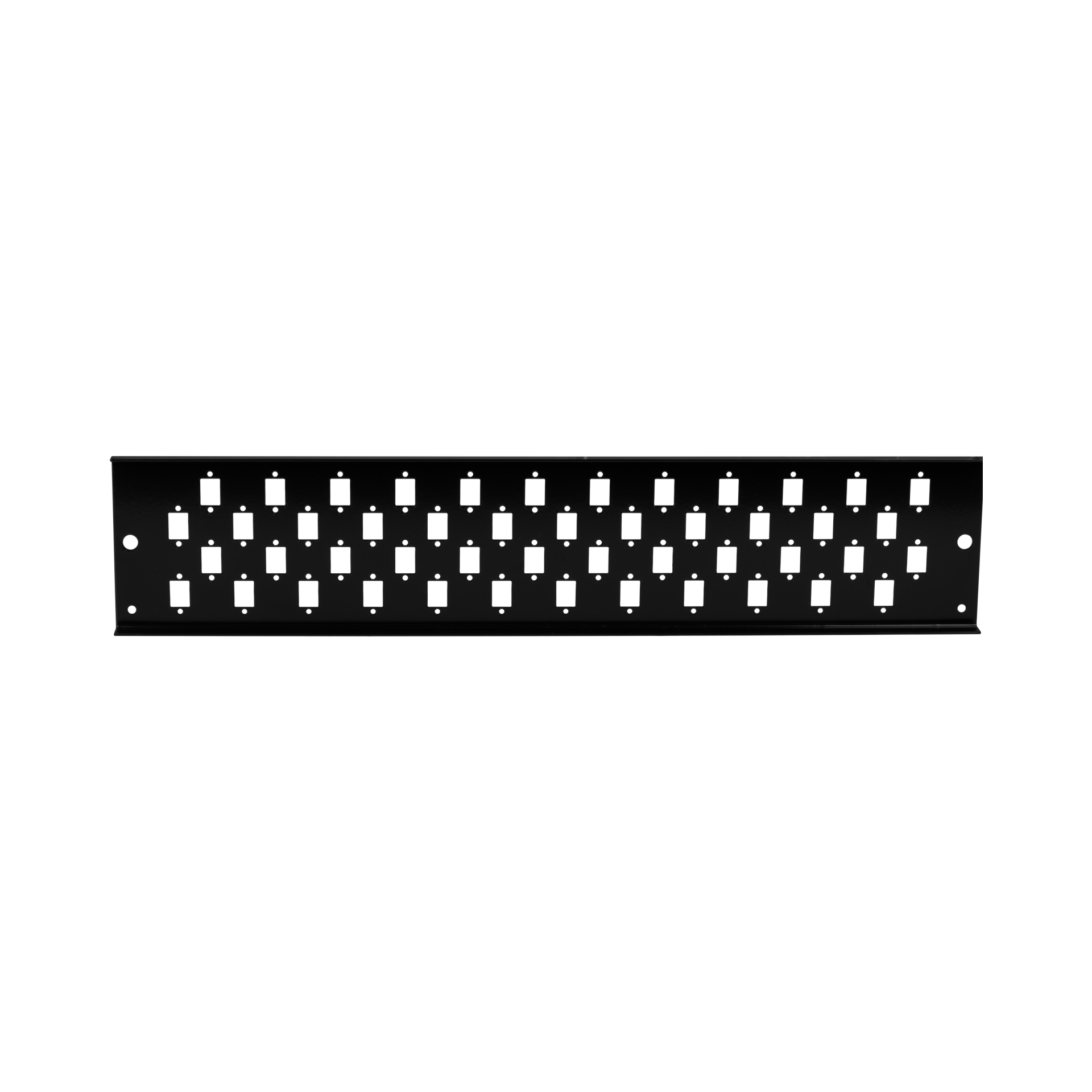Front panel 2U 48 x SC Simplex/E2000®, Simplex/MTRJ/LC Duplex, black