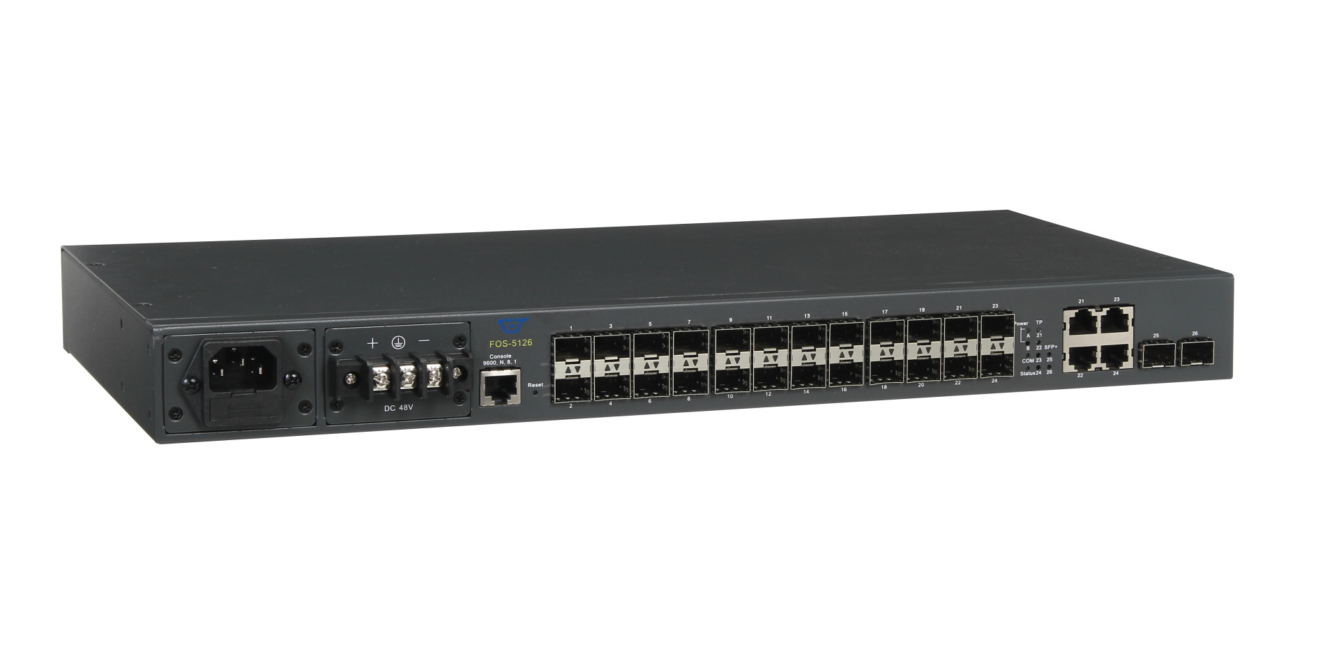 26-Port L2 Gigabit Fiber Switch, 20x 100/1000SFP, 4x Combo RJ45/SFP, 2x 10G SFP+