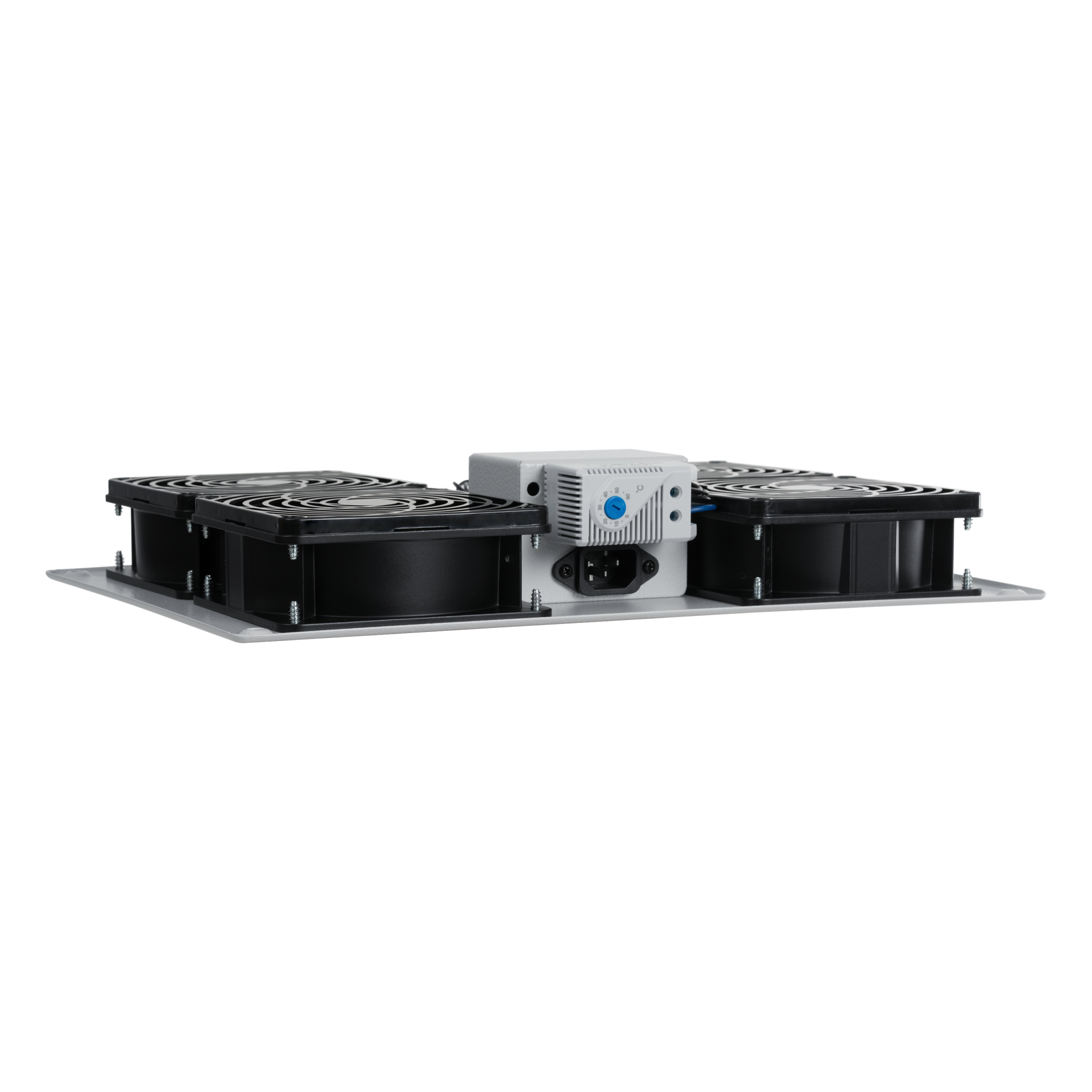 Roof fan 4-way with thermostat, for PEL, RAL7035