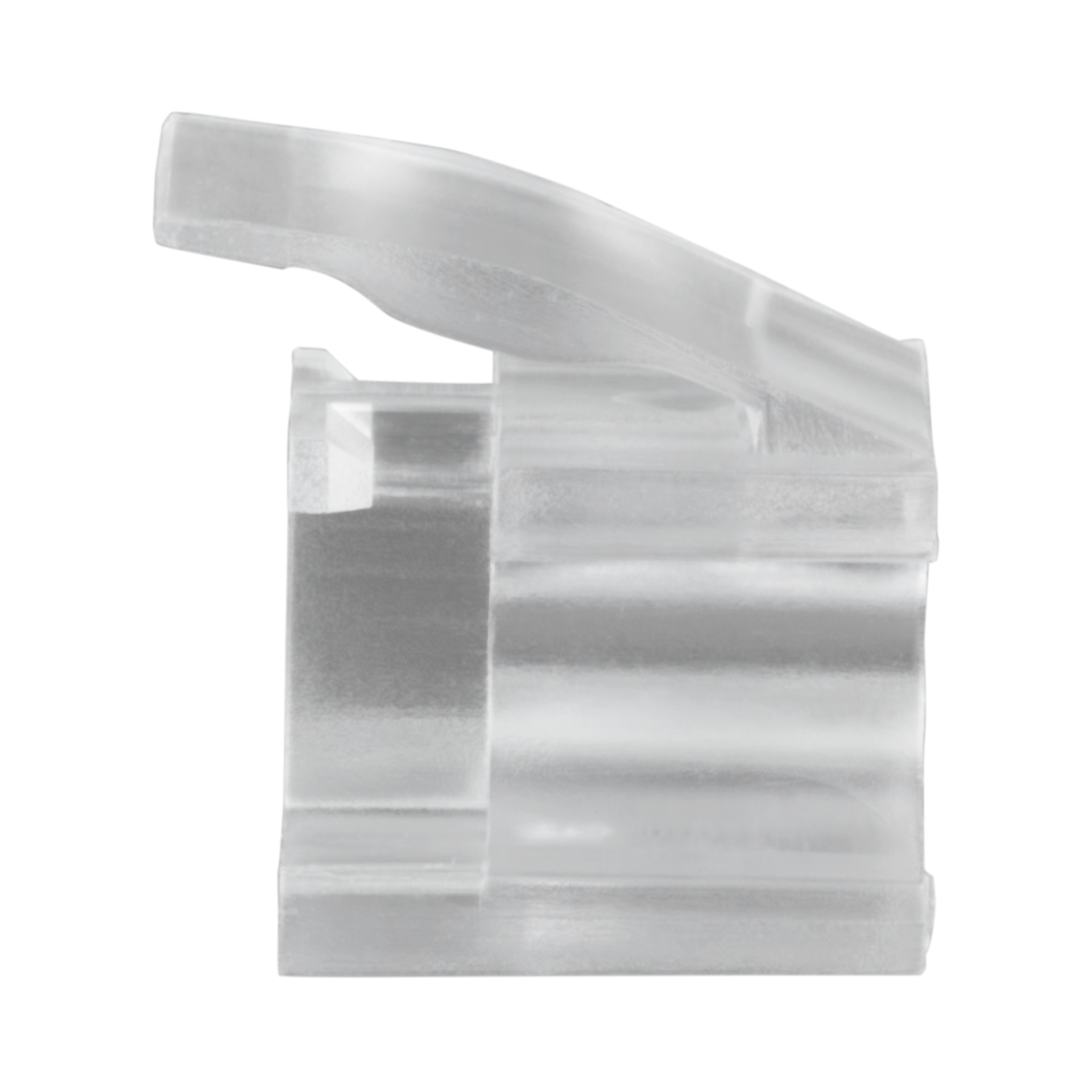 Universal Clip für LC Duplex transparent, wieder lösbar