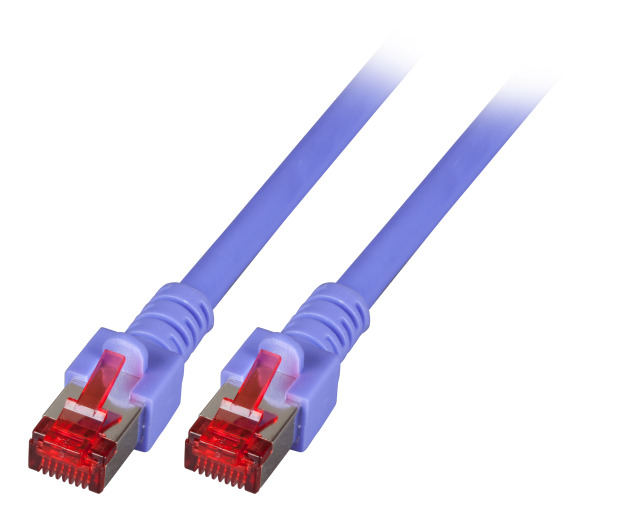 RJ45 Patchkabel Cat.6 S/FTP LSZH,violett 3m