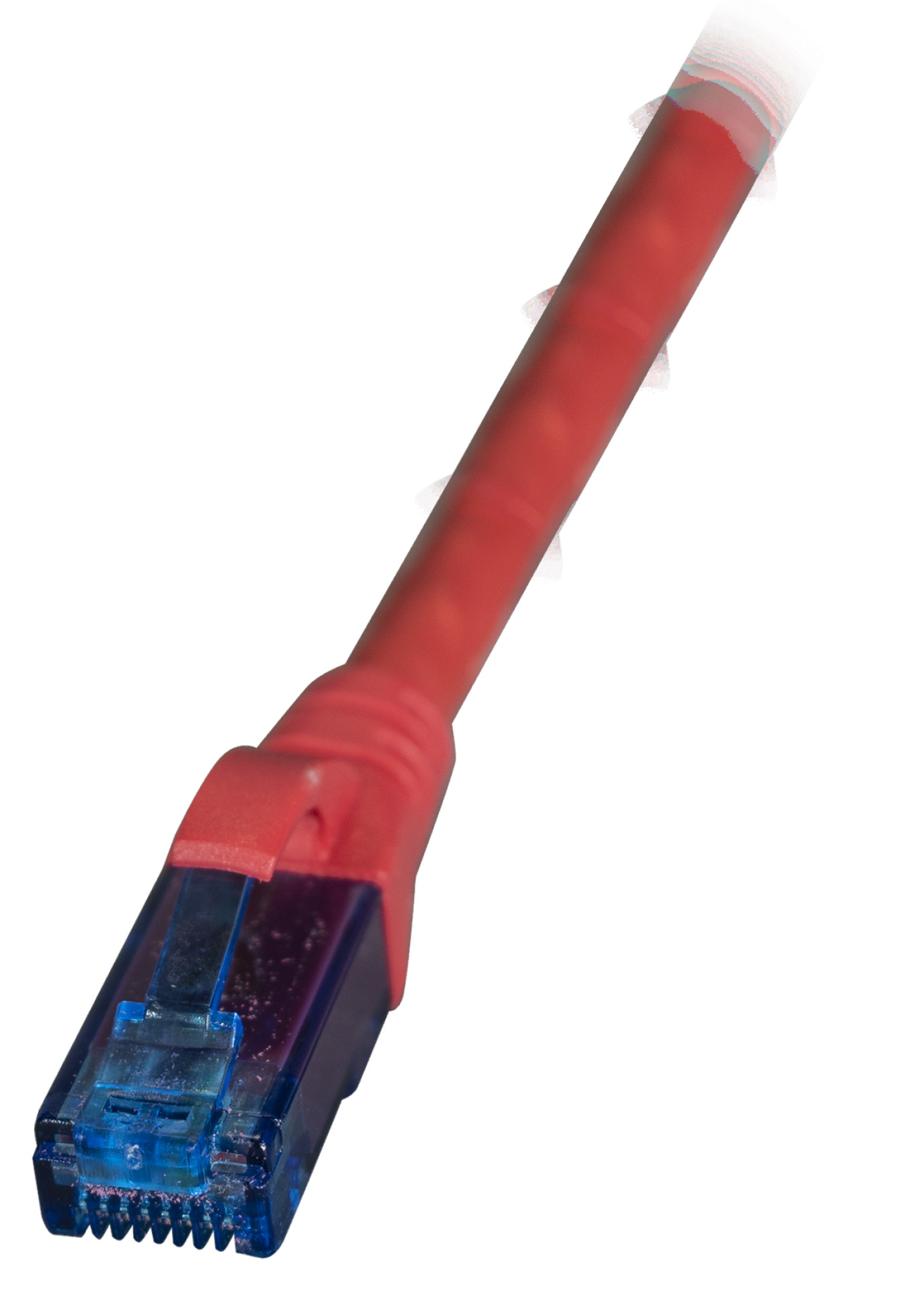 RJ45 Patchkabel U/UTP, Cat.6A, LSZH, Premium, 500MHz, 0,15m, rot