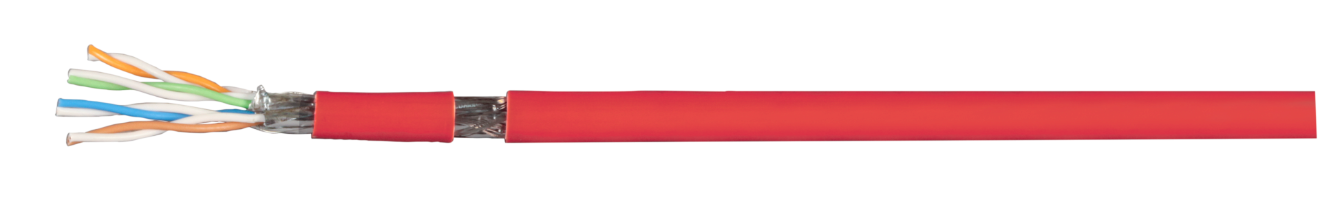 Patchkabel Cat.7 PiMF UC900MHz FLEX, SS26 4P Dca, rot