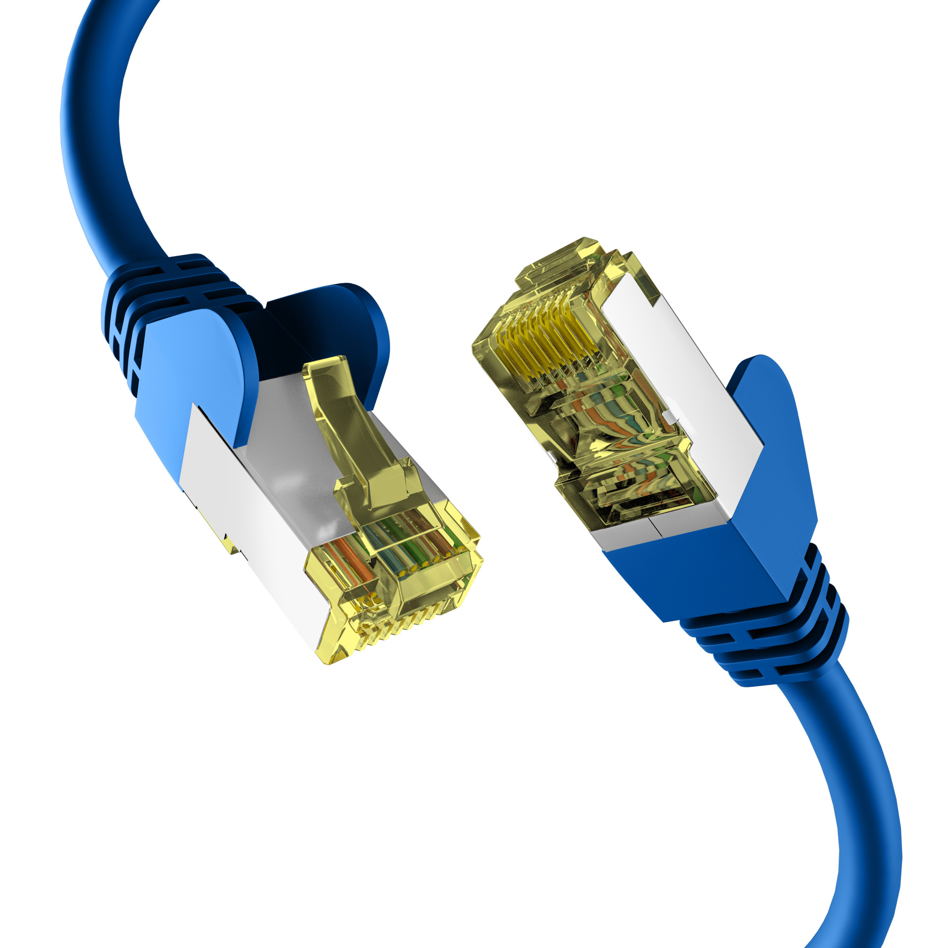 CAT6a BLAU 1m Patchkabel S/FTP PIMF,RJ45 Netzwerkkabel Ethernetkabel LAN DSL