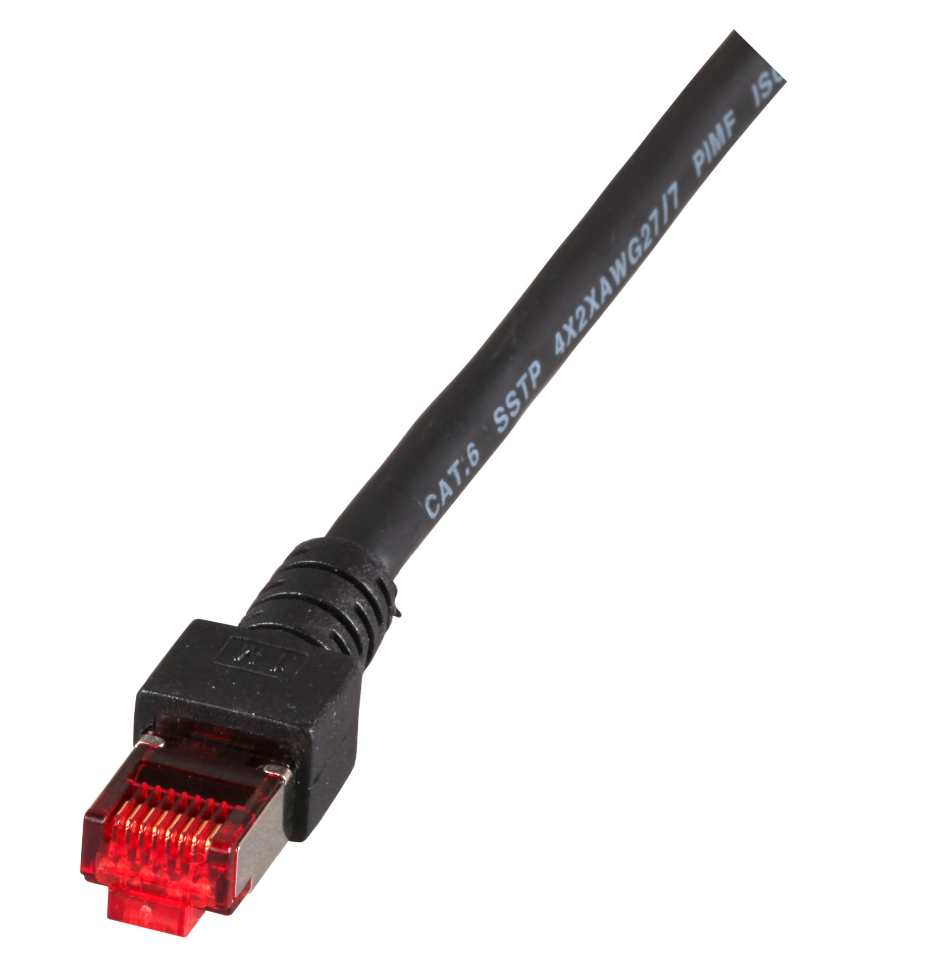 RJ45 Patchkabel S/FTP, Cat.6, LSZH,,0.15m, schwarz