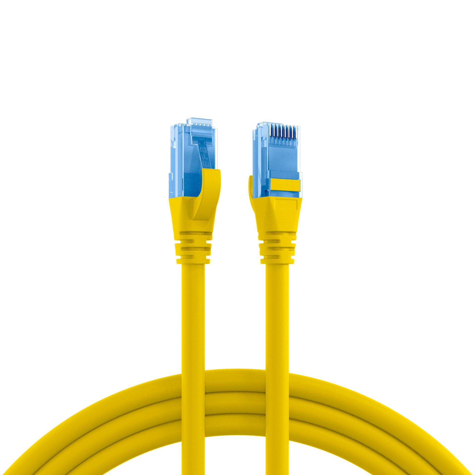 RJ45 Patchkabel Cat.6A U/UTP LSZH  Premium 500MHz gelb 15m