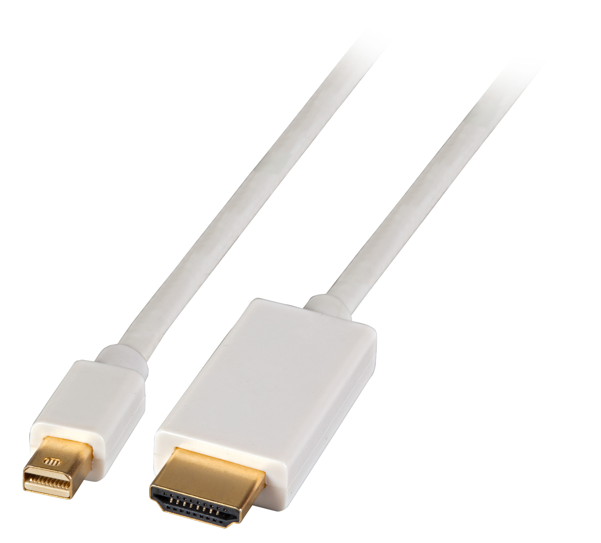 Mini-Display Port 1.2 - HDMI Cable,m-m, 1m, white