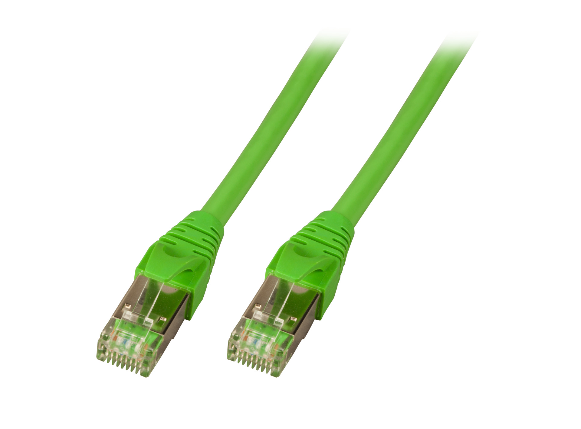 RJ45 Patchkabel SF/UTP, Cat.5e, PUR, 3m, RAL6018 grün