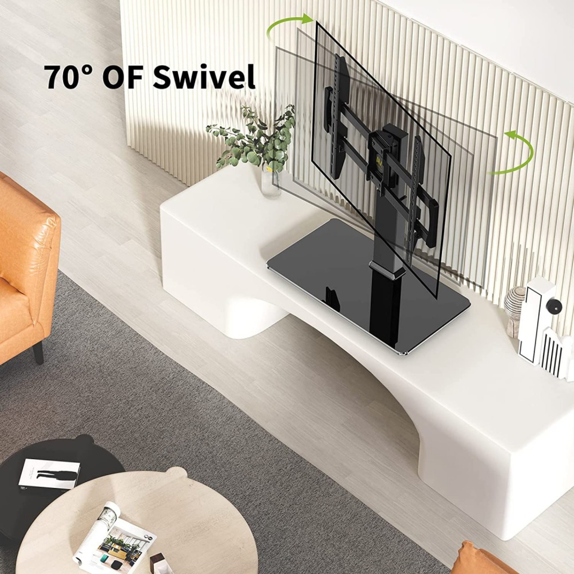 Universeller Tischständer für Monitore und TV-Geräte von 32" bis 55"