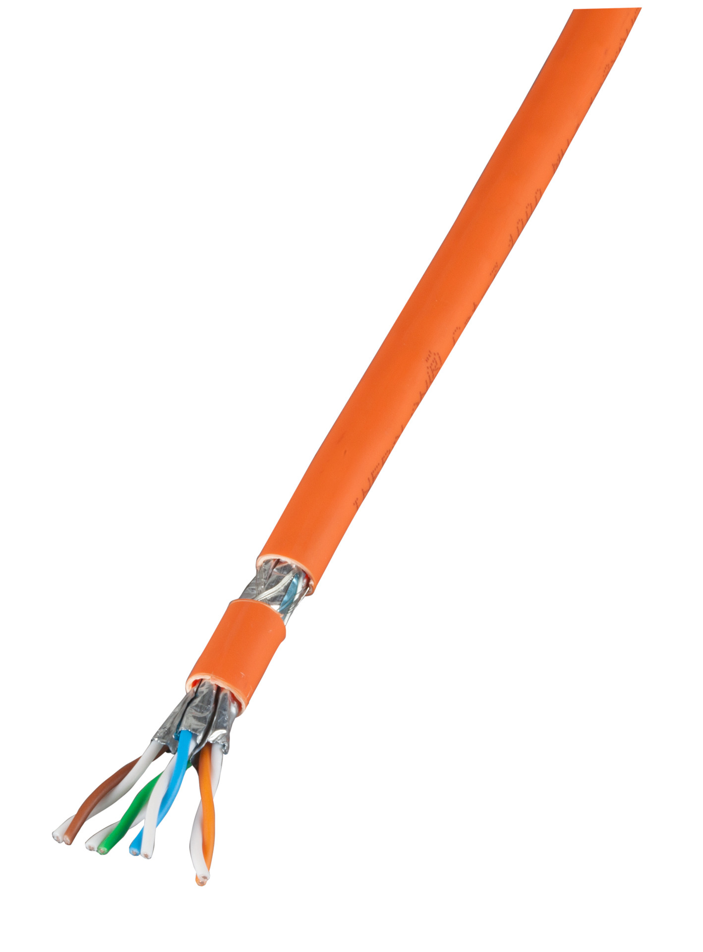 LAN Cat.7 1000 AWG 23 S/FTP,4P FRNC-B, CPR Dca, orange