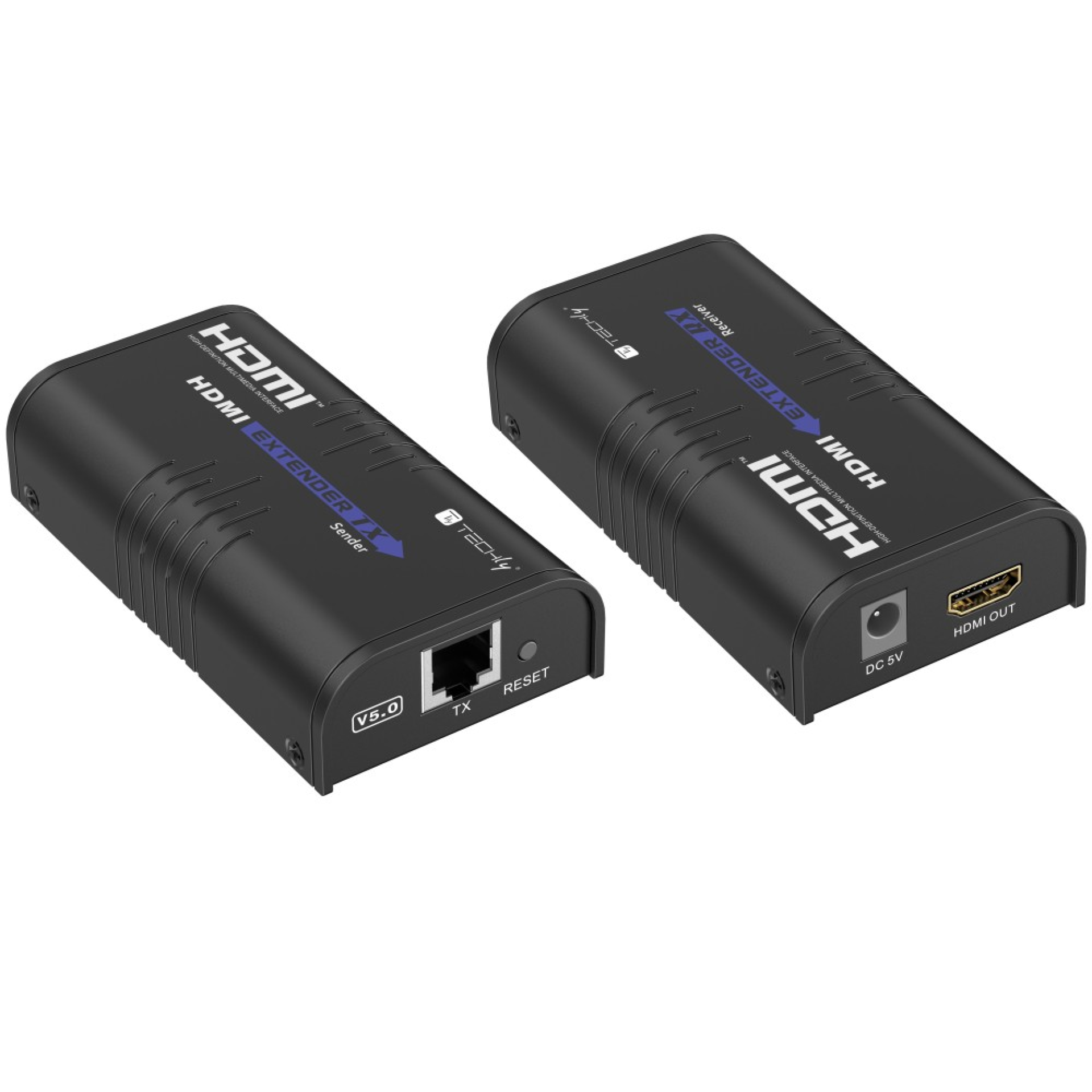 HDMI Over IP Extender/Splitter via Cat.6 Cable, 1080p@60Hz up to 120m v5.0