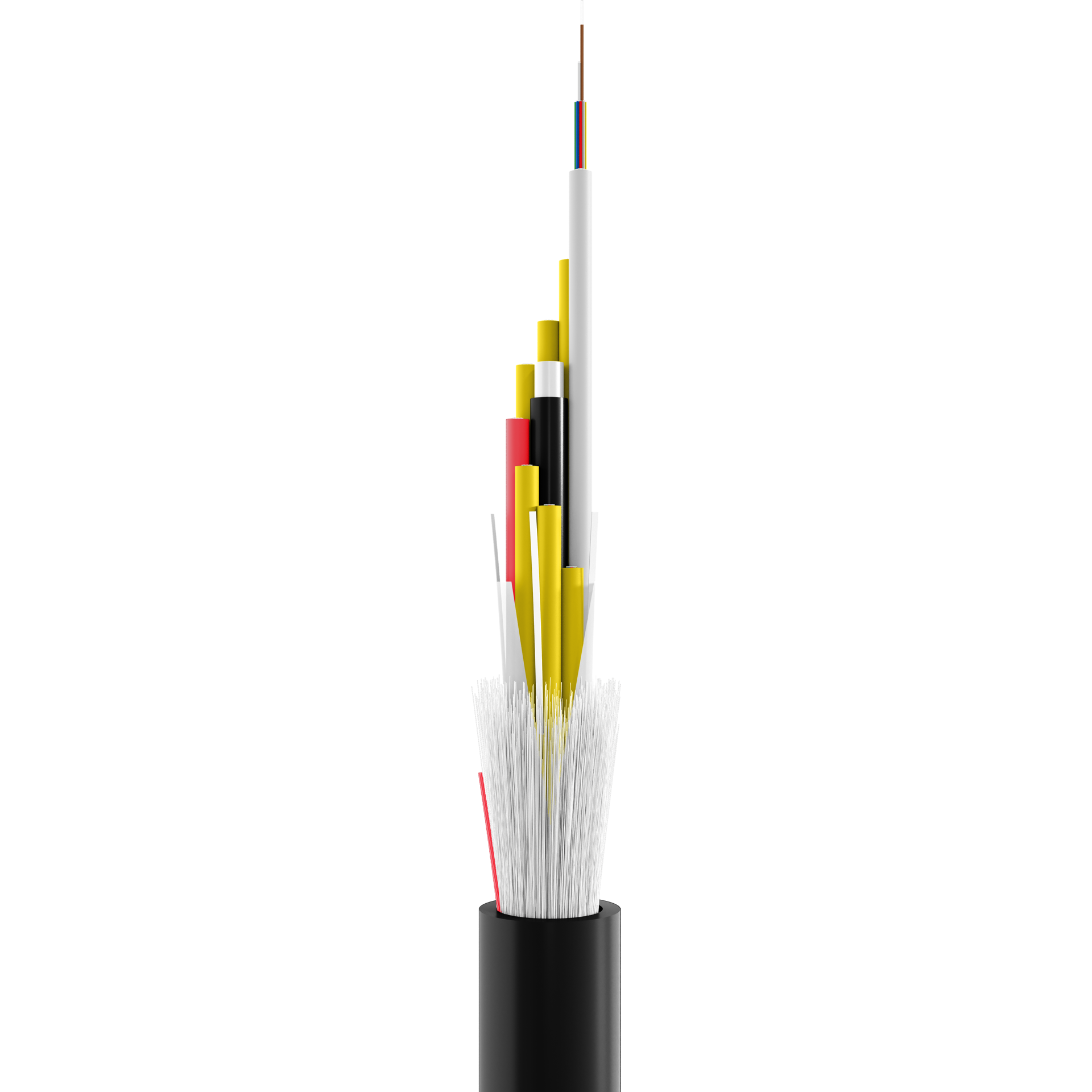 INFRALAN® U-DQ(ZN)BH OM3 48G (4x12) Eca 5000N LSZH schwarz 11,2mm