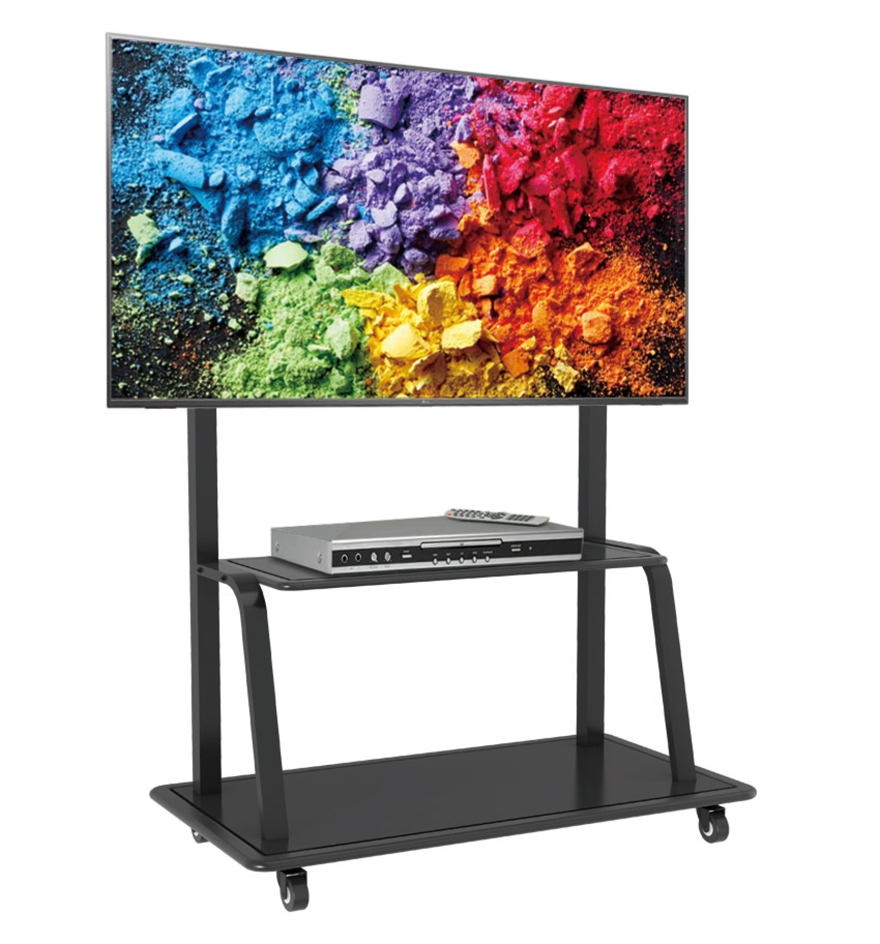 TV LED/LCD Wagen für LCD LED TV 55-110", mit Ablage