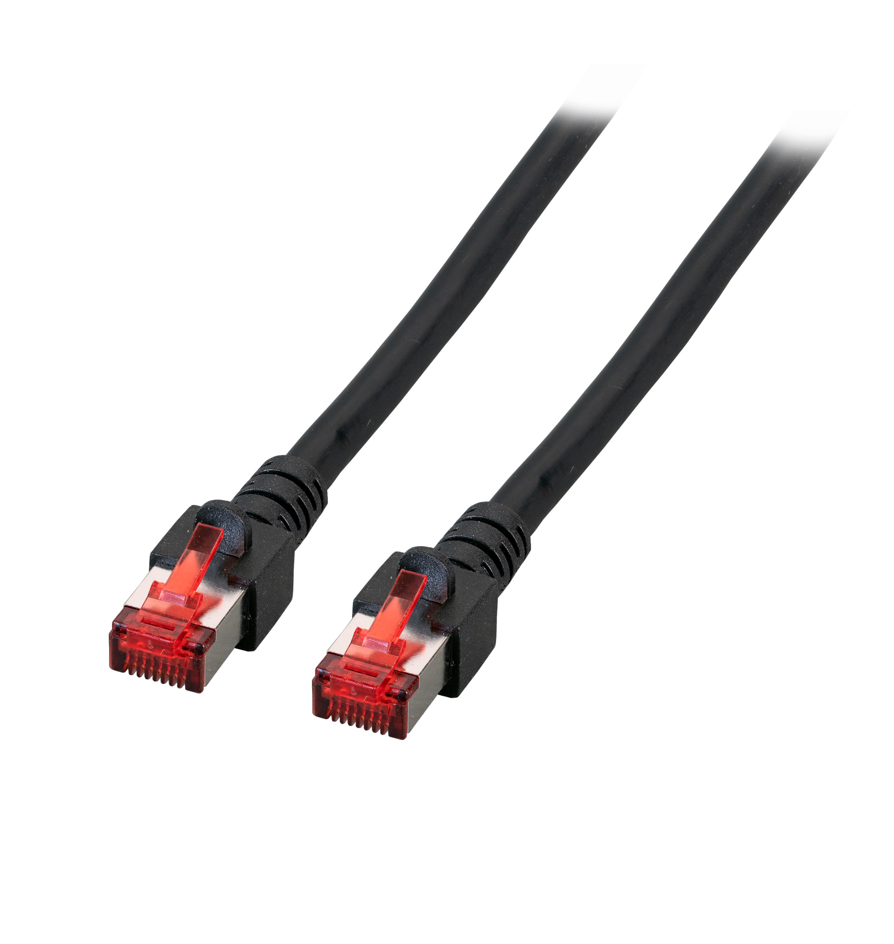RJ45 Patchkabel S/FTP, Cat.6, LSZH, 1m, schwarz