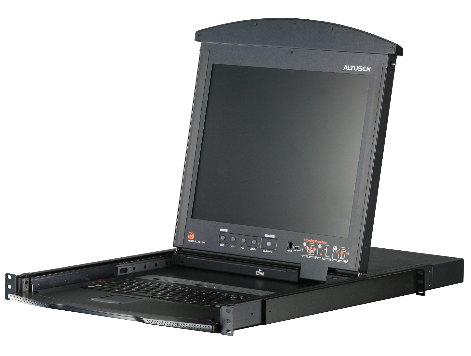 8-Port KVM Switch Cat.5 + Console 19"/1U with 19" LCD