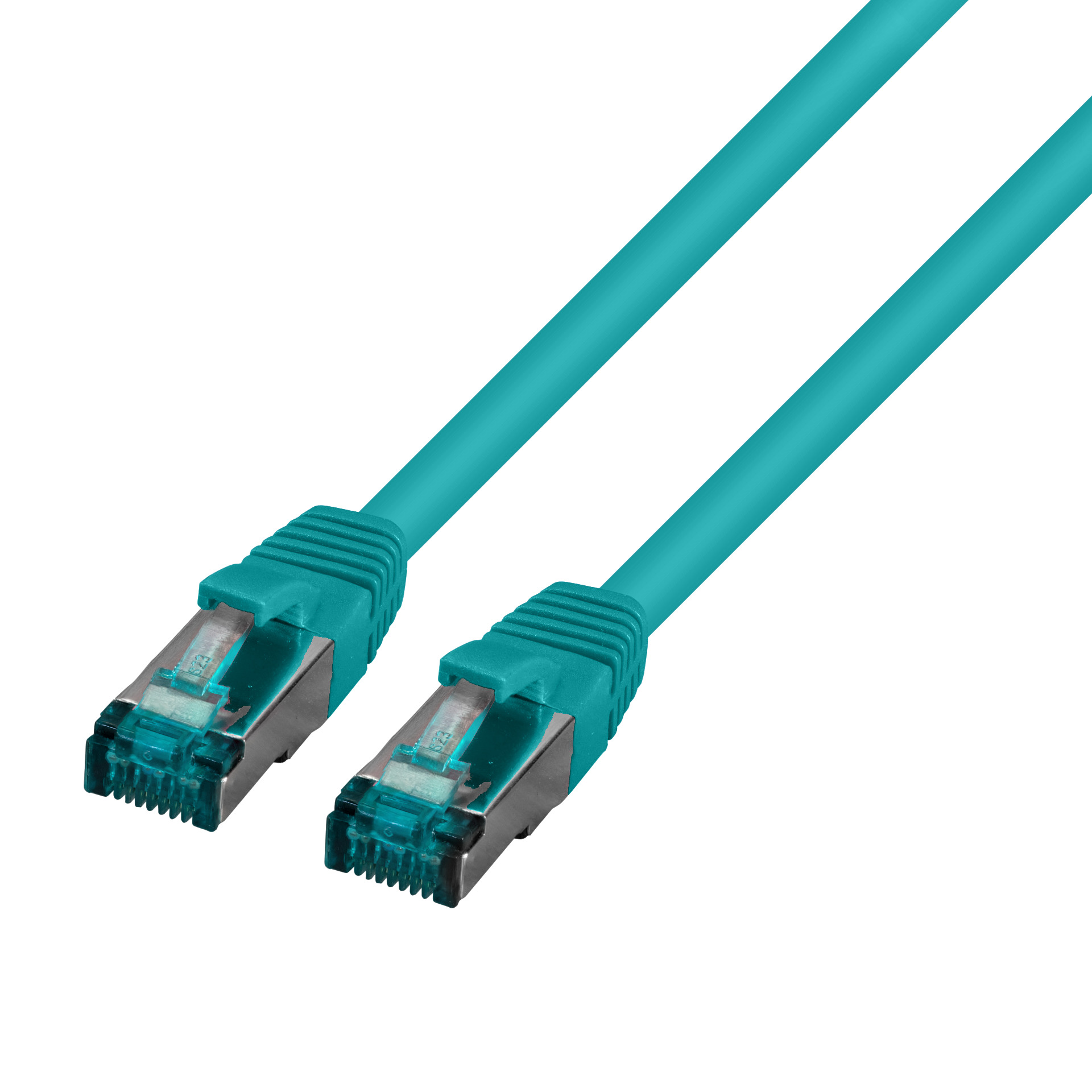 RJ45 Patchkabel S/FTP, Cat.6A, LSZH, 0,15m, grün