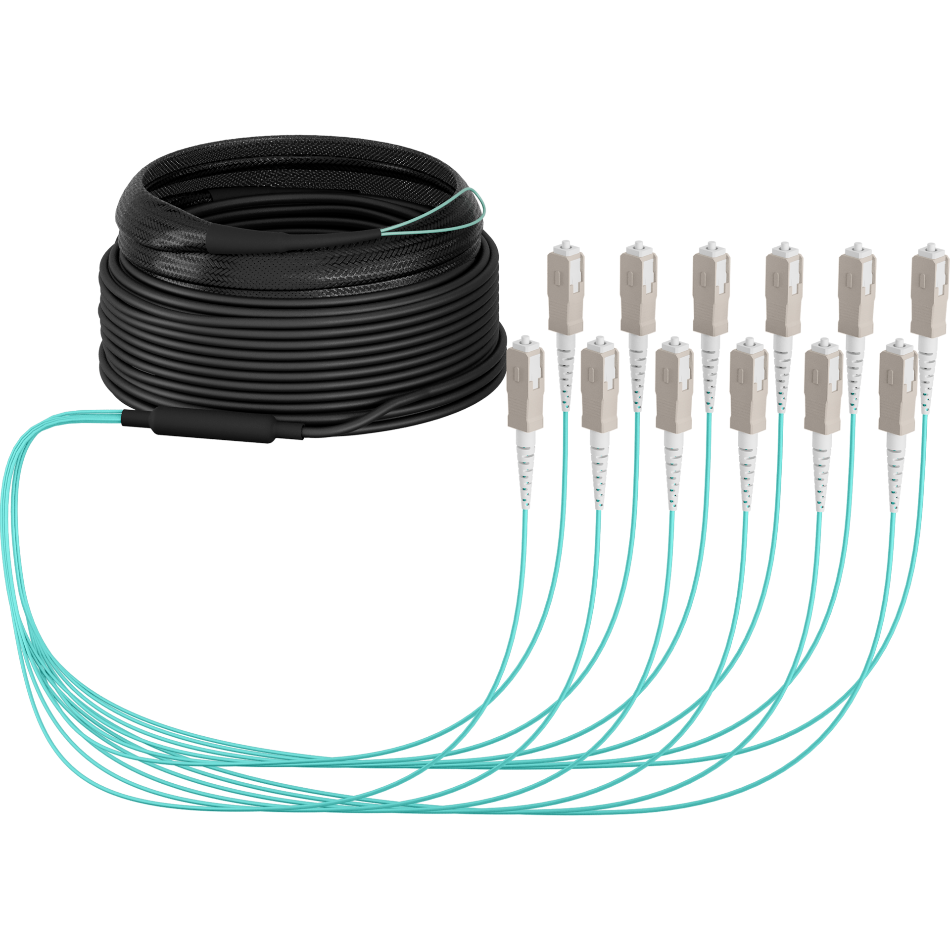 Trunk cable U-DQ(ZN)BH OM3 12G (1x12) SC-SC,30m Dca LSZH