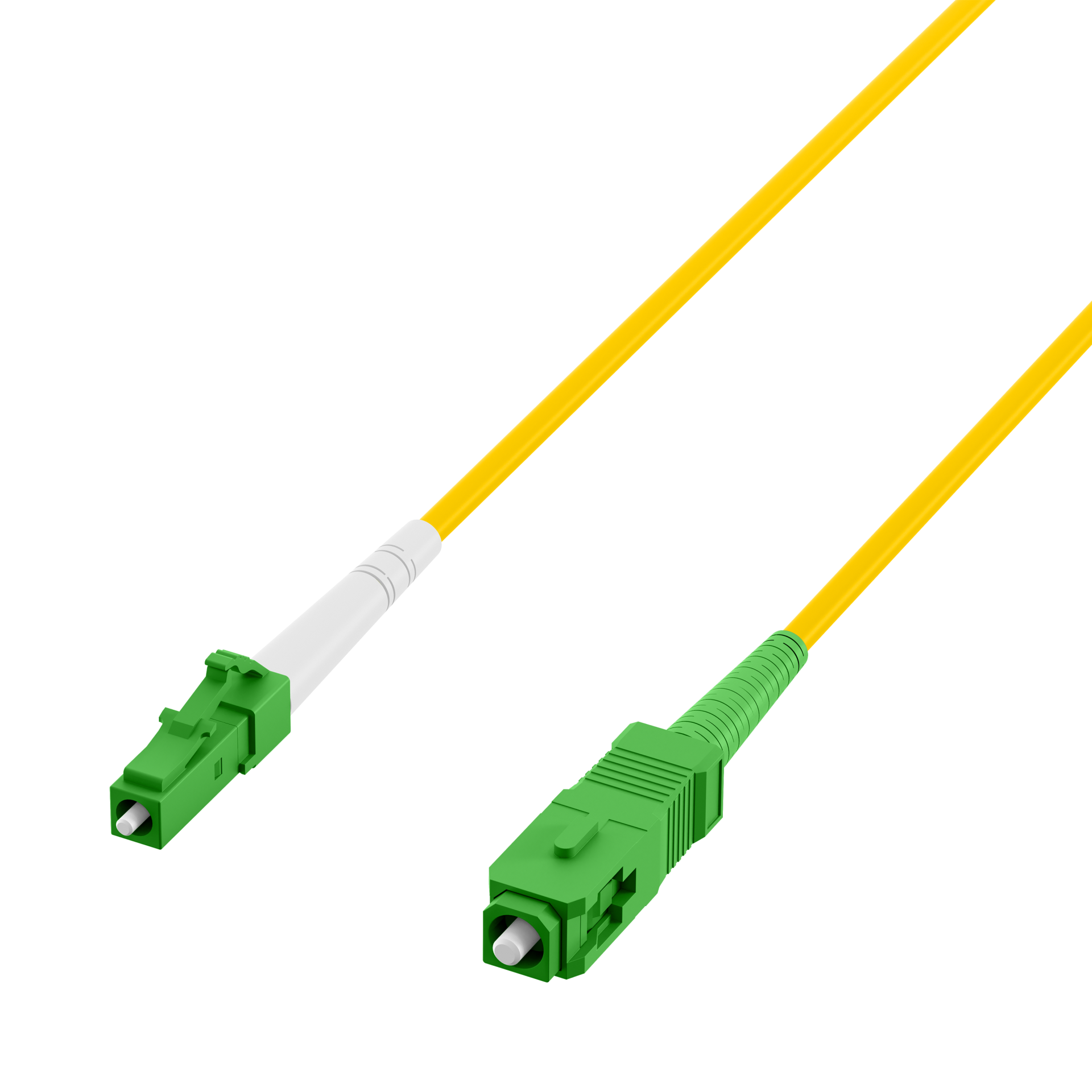 Simplex Patchkabel LC/APC-SC/APC OS2 G657A2 1m LSZH 3mm gelb