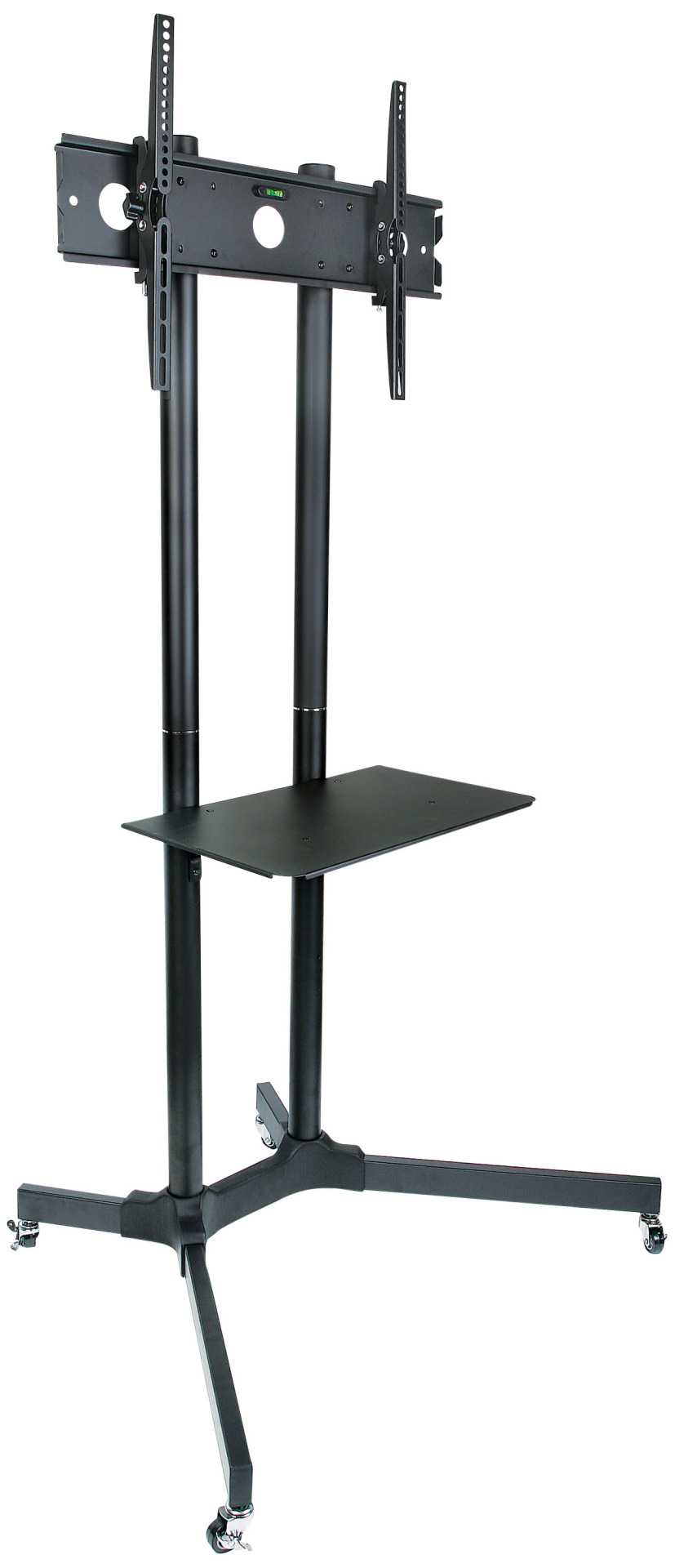 Trolley floor support for LCD LED TV 30"-65", with shelf