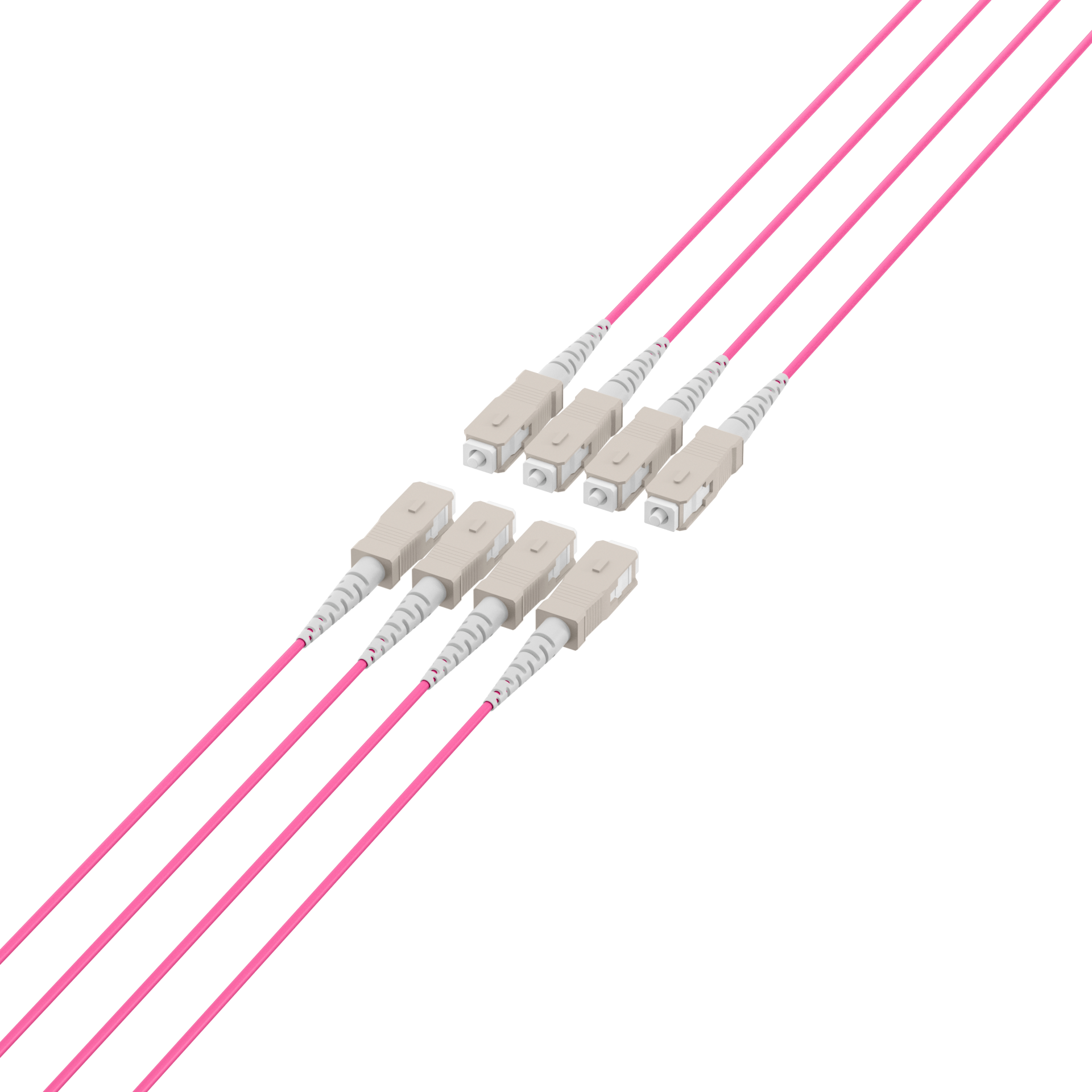 Trunk cable U-DQ(ZN)BH OM4 8G (1x8) SC-SC,10m Dca LSZH