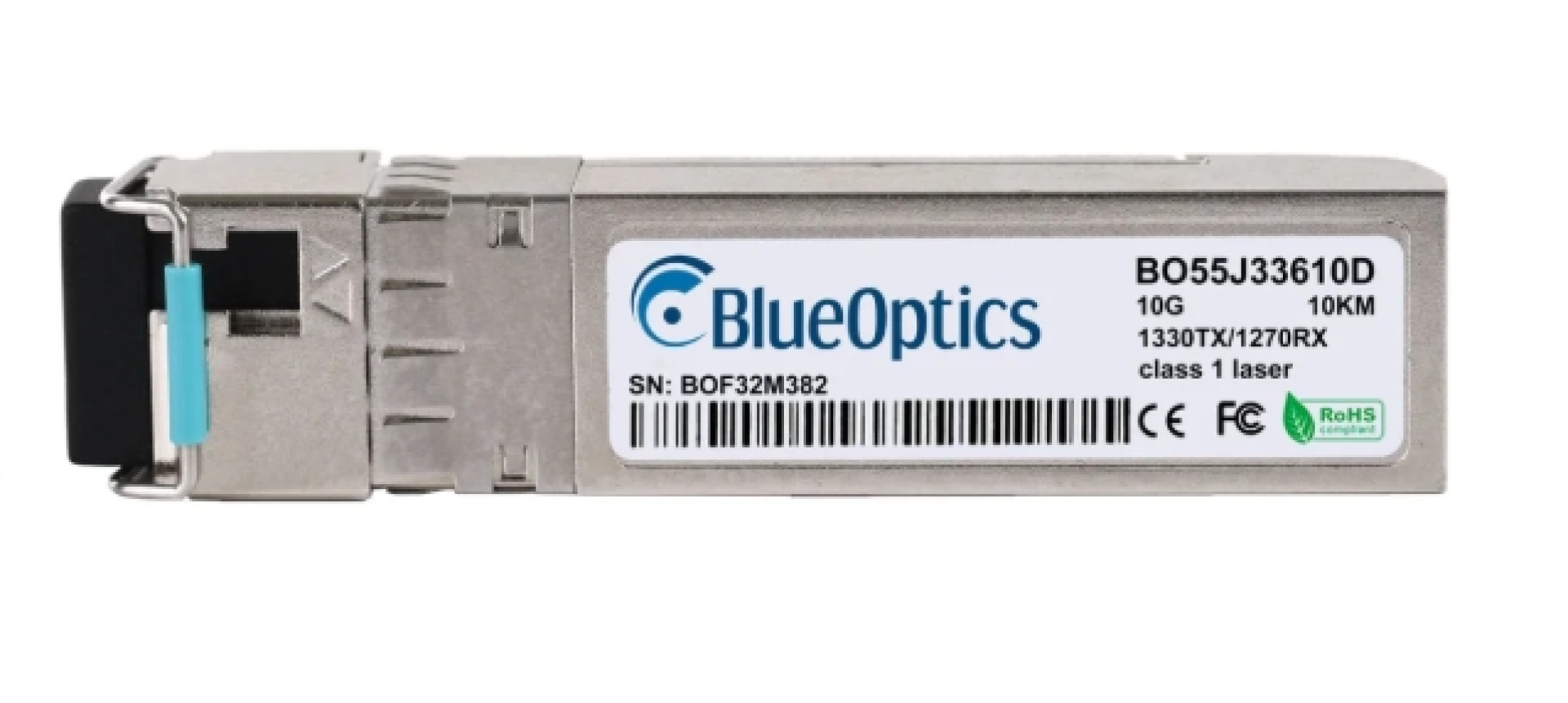 HPE Aruba compatible BlueOptics SFP+ BO55J33610D LC-Simplex
