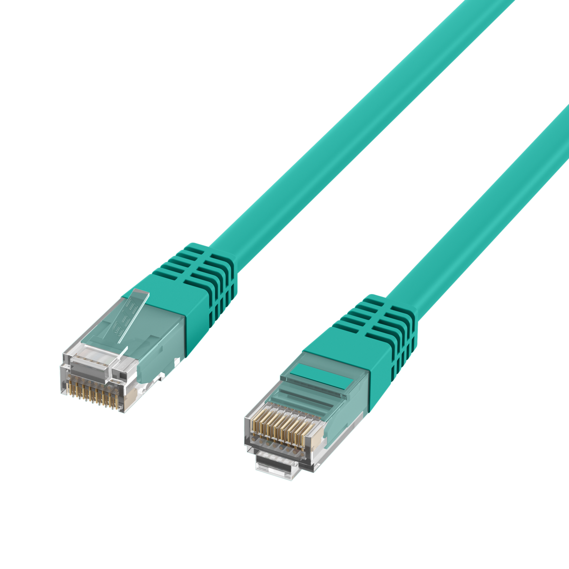 RJ45 Patch Cord Cat.6 U/UTP PVC CCA green 20m