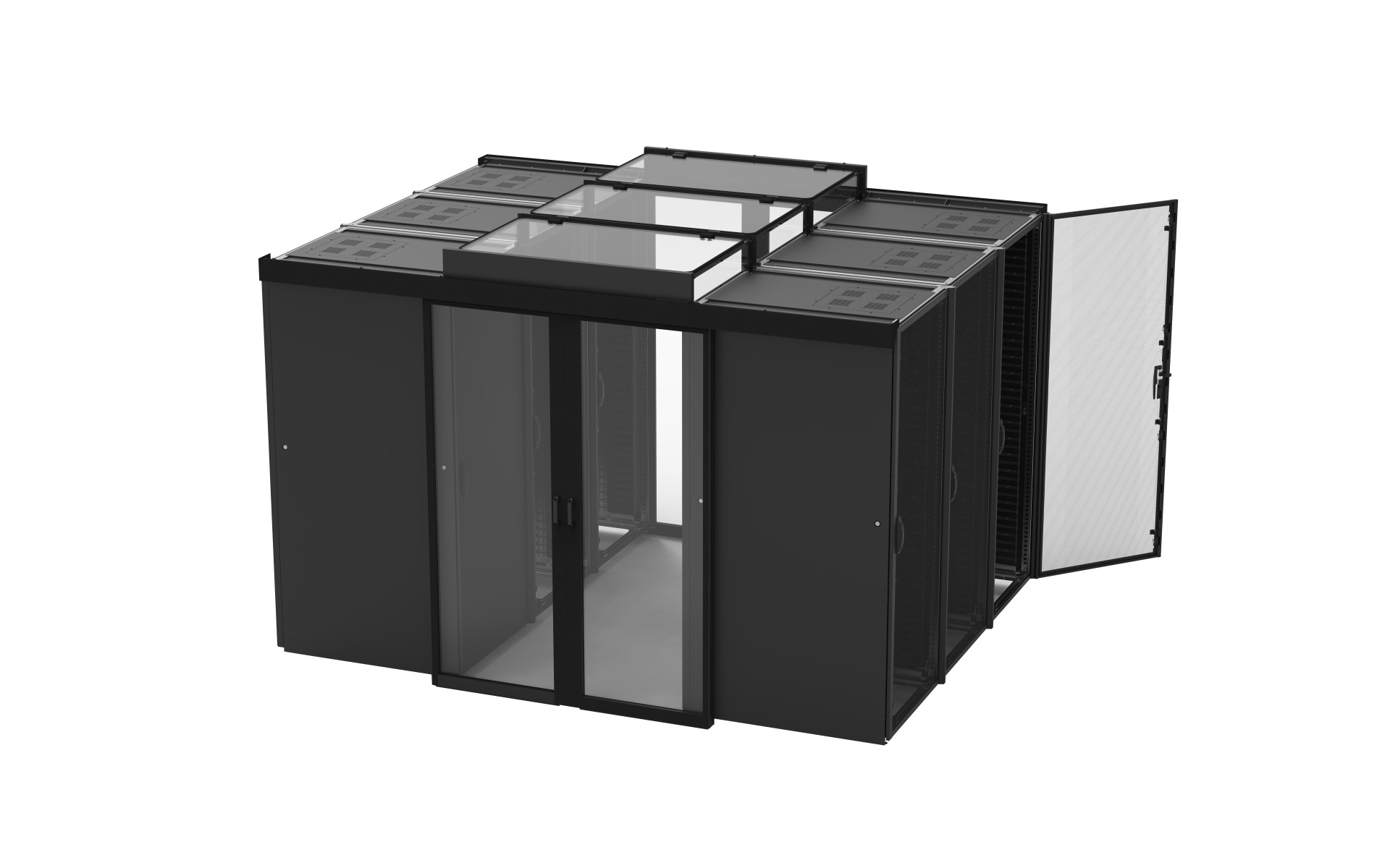 Schiebetür für ESV 42HE, G=1200, T=1000, selbstschließend, o. Fü/So, RAL7035