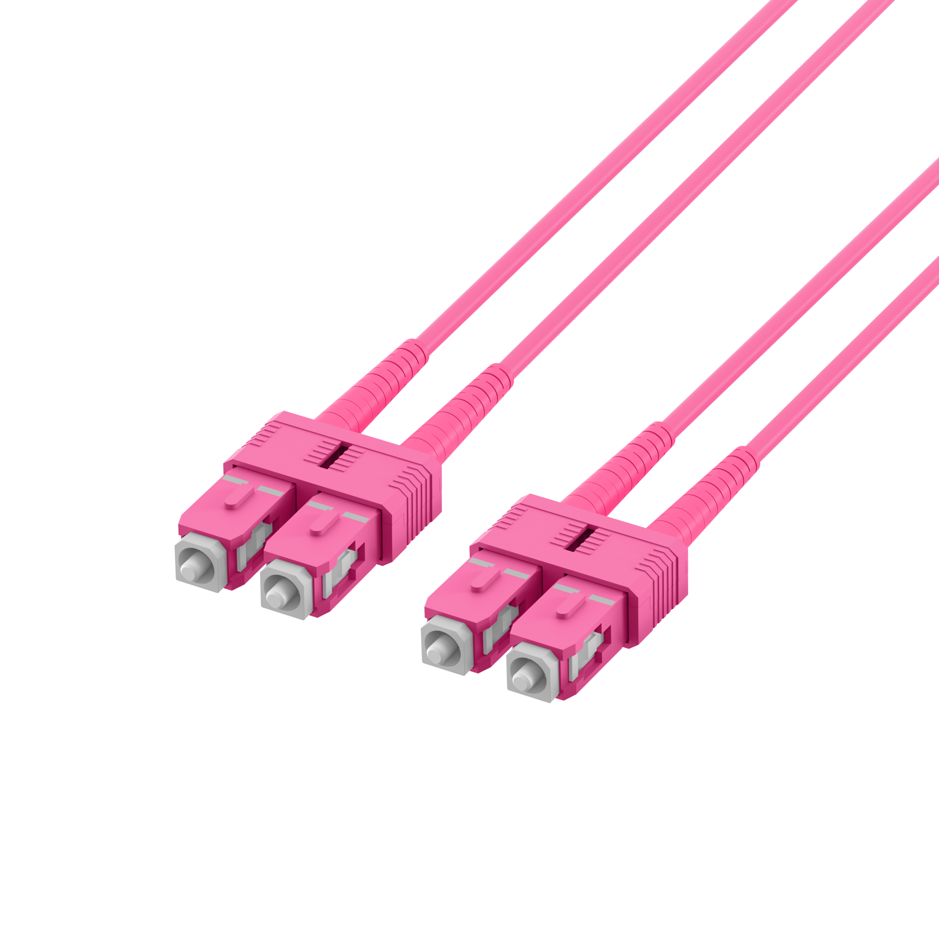Duplex Patchcable SC-SC OM4 2m LSZH 1,2mm heatherviolet