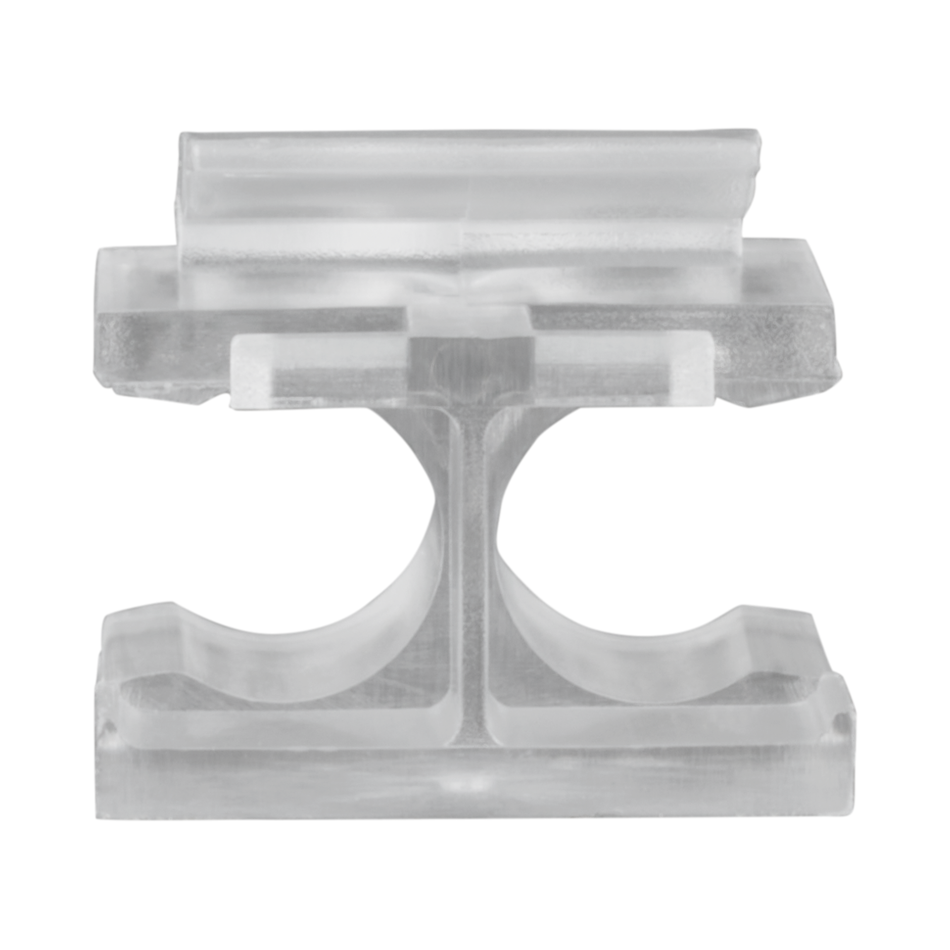 Universal Clip für LC Duplex transparent, wieder lösbar