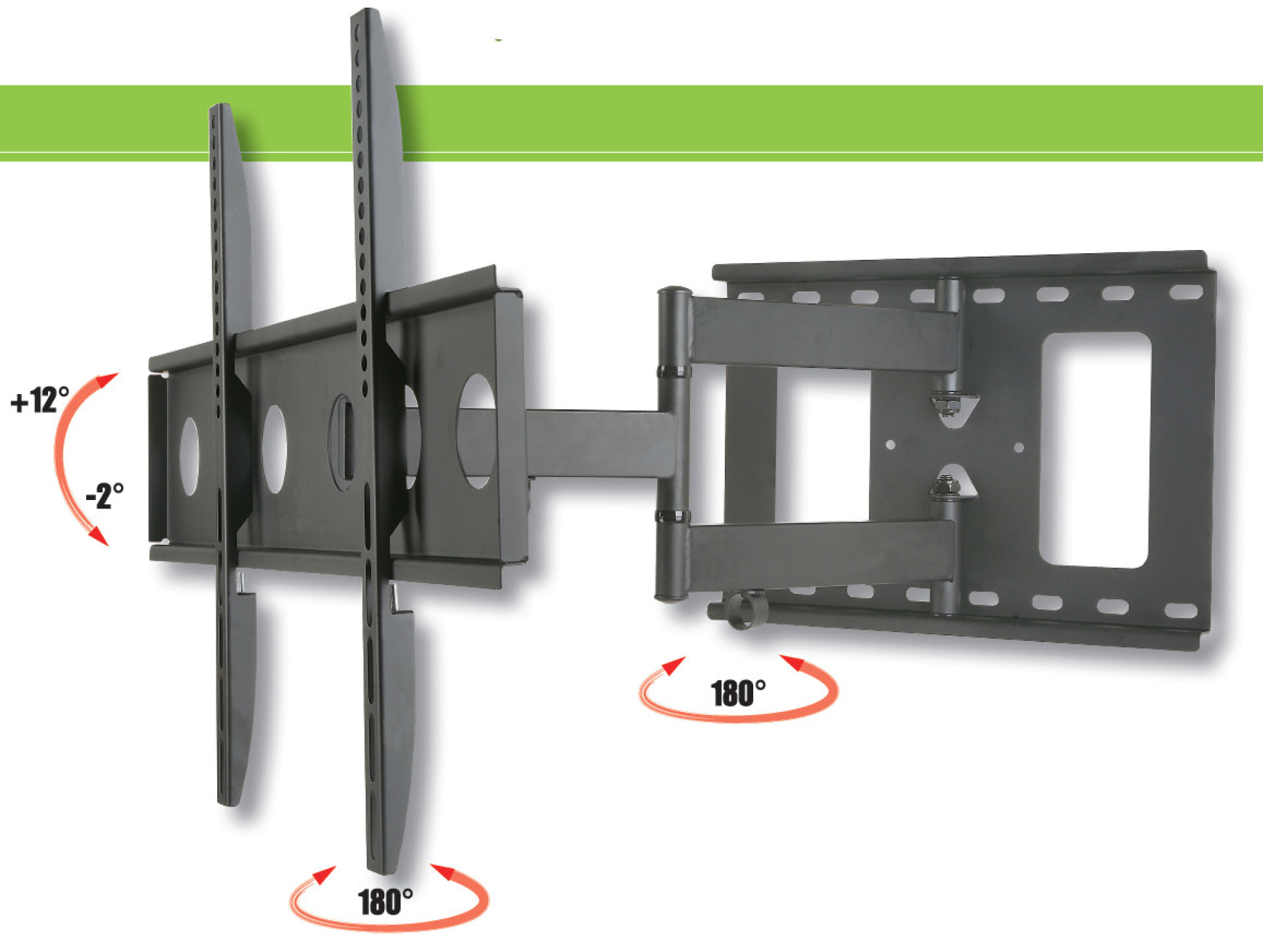 Wandhalterung für LCD TV LED 32"-65" FullMotion Slim