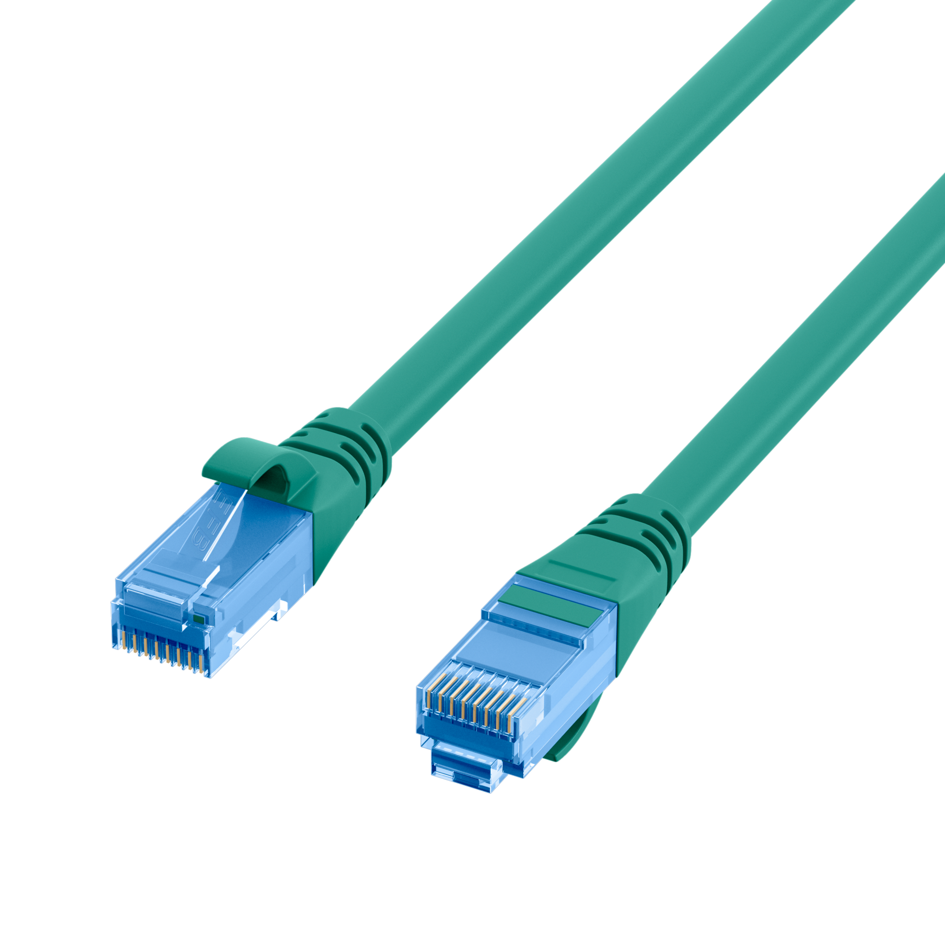 RJ45 Patchkabel Cat.6A U/UTP LSZH,Premium 500MHz grün 1m