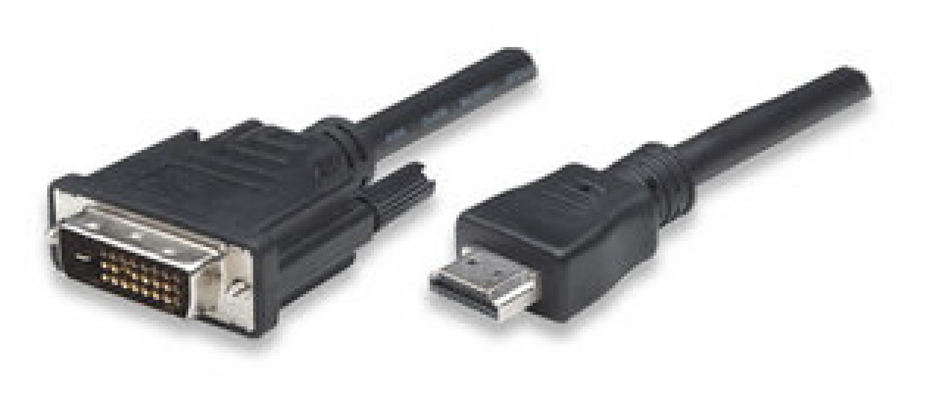 HDMI zu DVI-D Anschlusskabel, schwarz, 1 m