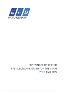Cover of the EFB-Elektronik Sustainability Report