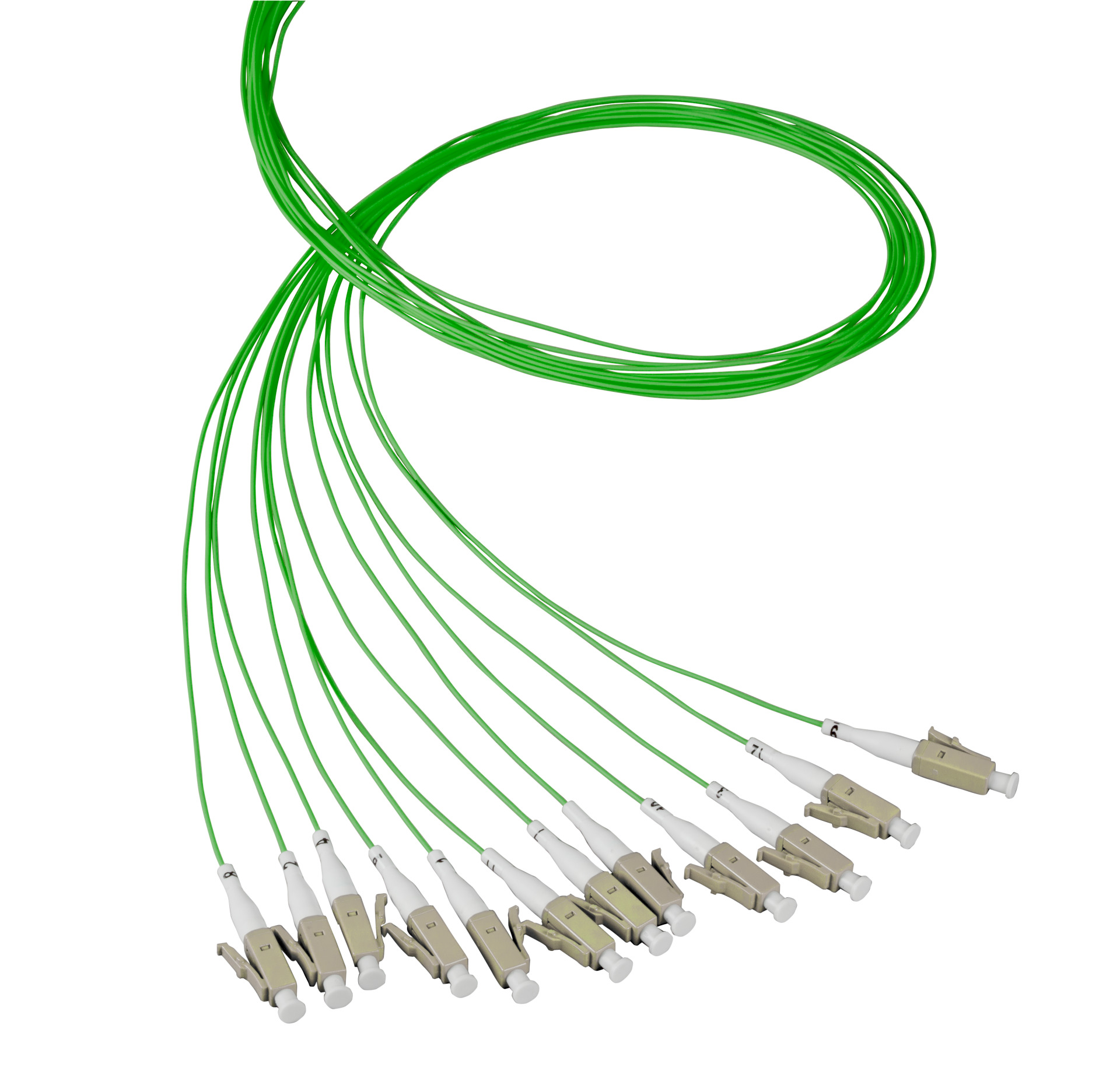 Faserpigtail LC 50/125µ OM5, lime green, 2m