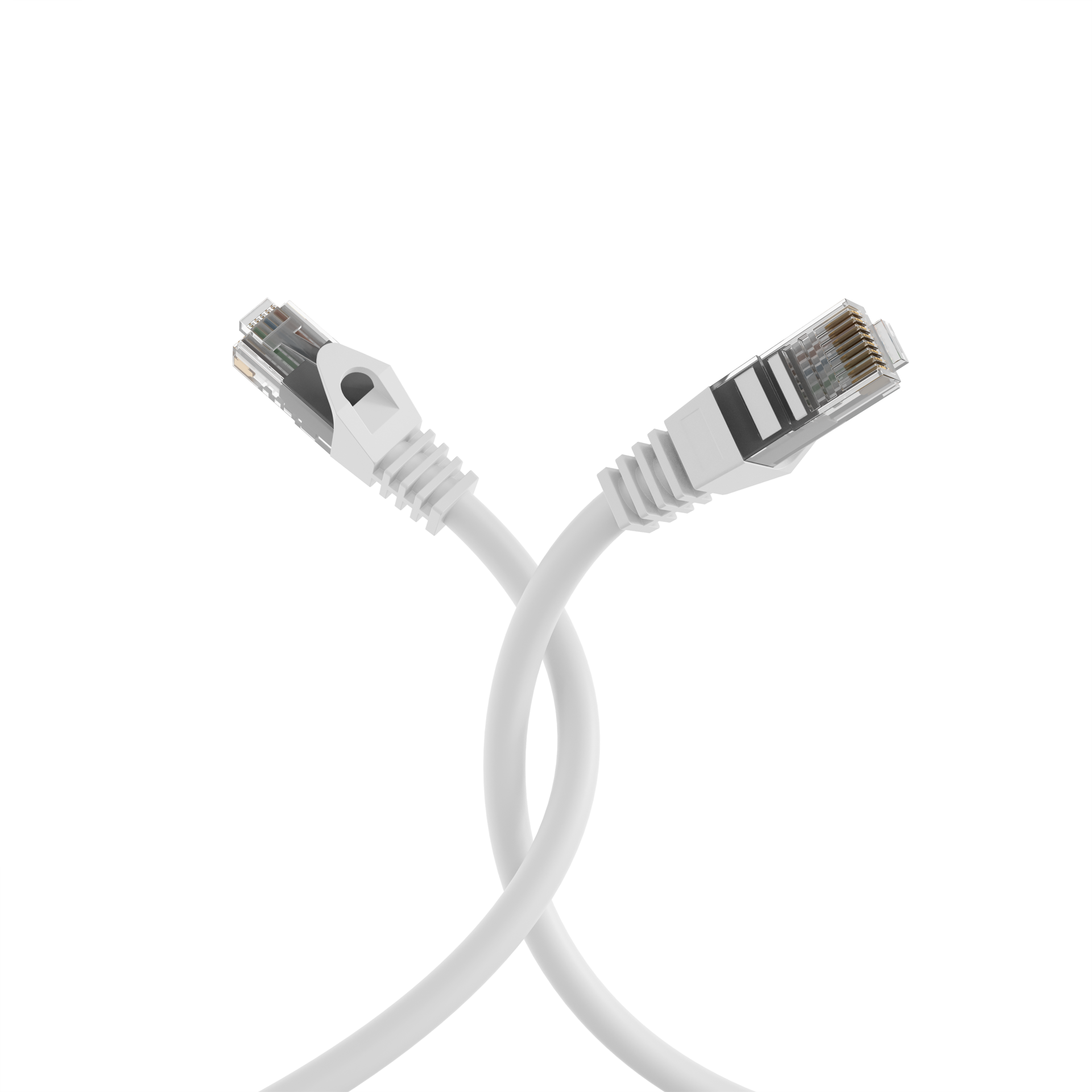 RJ45 Patchkabel Cat.5e U/UTP LSZH  CCA AWG24/7 weiß 3m