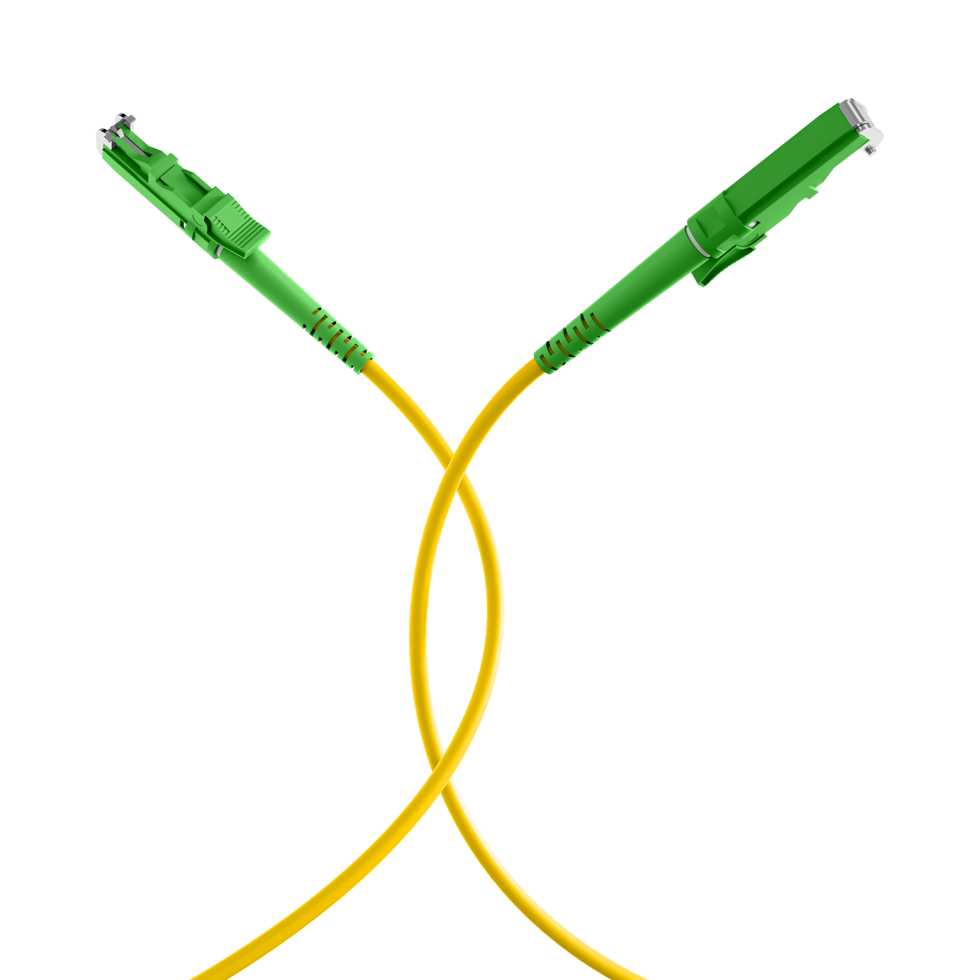 Simplex Patchkabel E2000/APC-E2000/APC OS2 G657A1 0,5m LSZH 3mm gelb