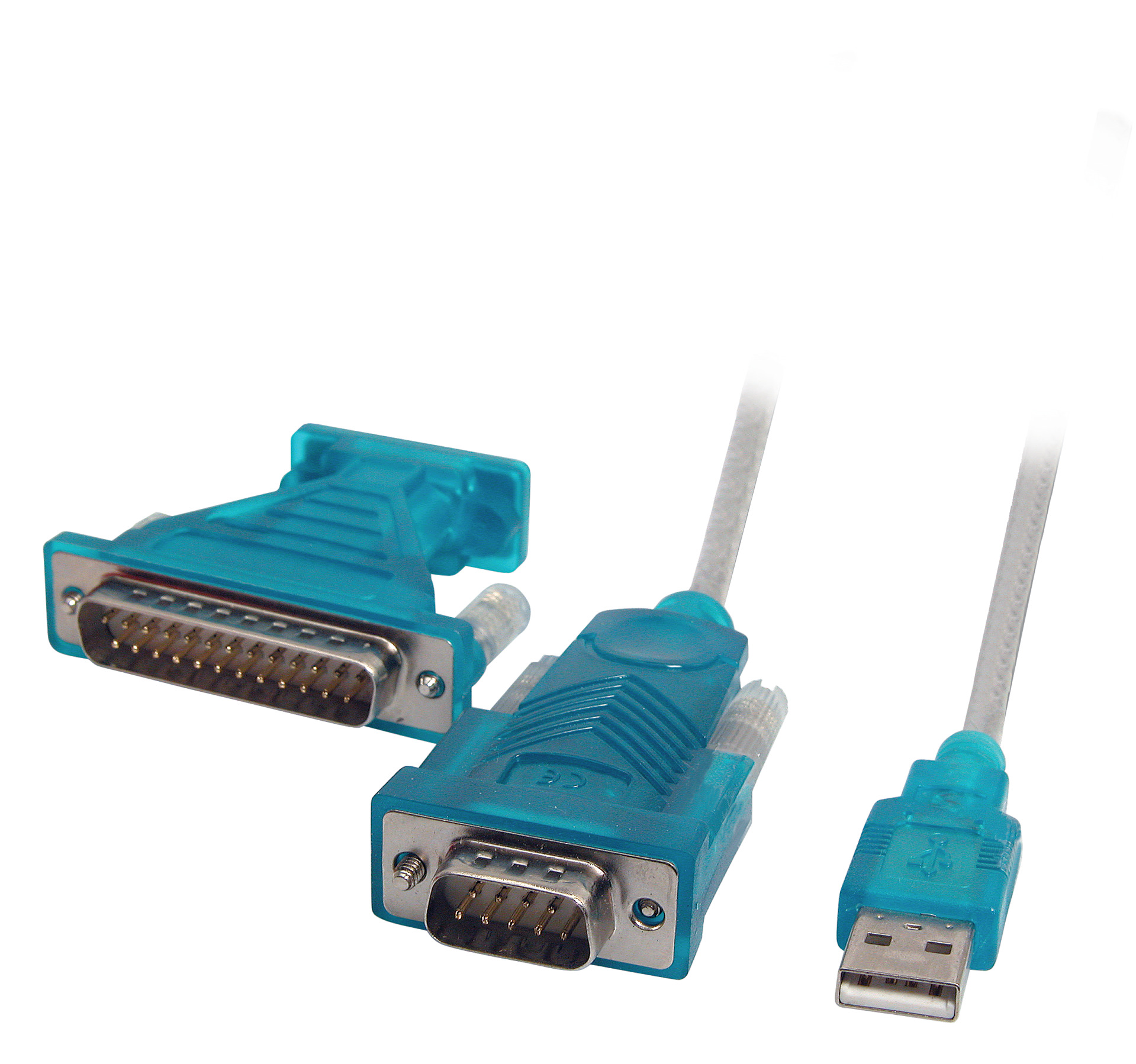 USB2.0/RS232 Konverterkabel mit FTDI-232RL chip, USB A-St/DB9-St 1,8m