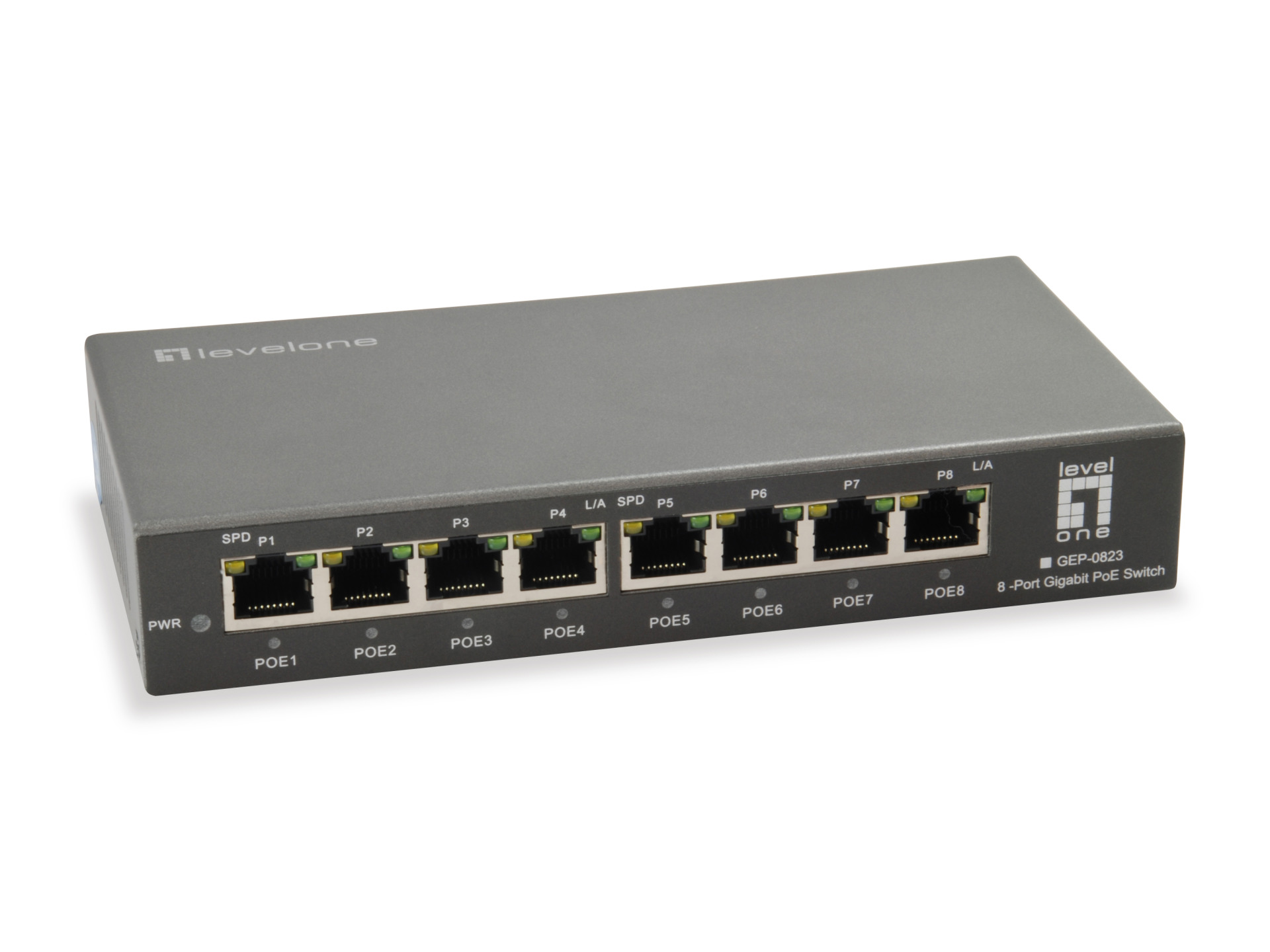 8-Port-Gigabit-PoE-Switch 802.3at/af PoE, 120W