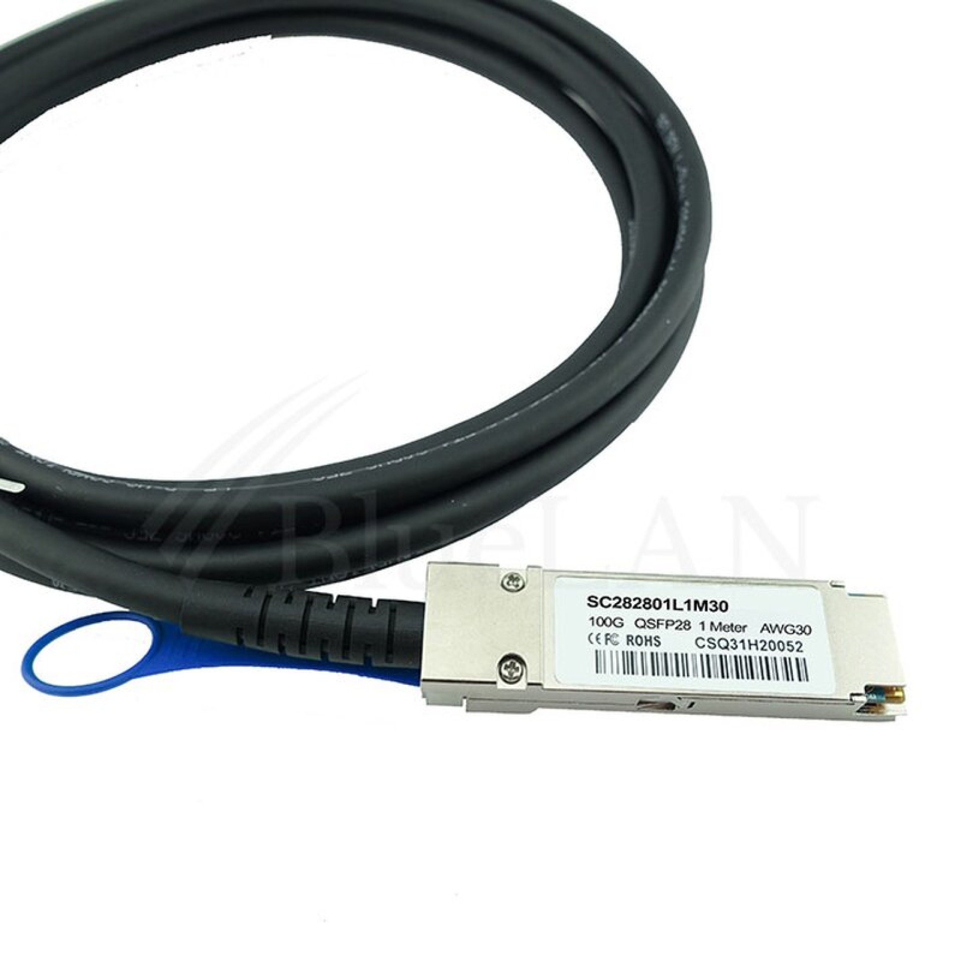 Extreme Networks 10411 compatible BlueLAN, DAC QSFP28 SC282801L1M30