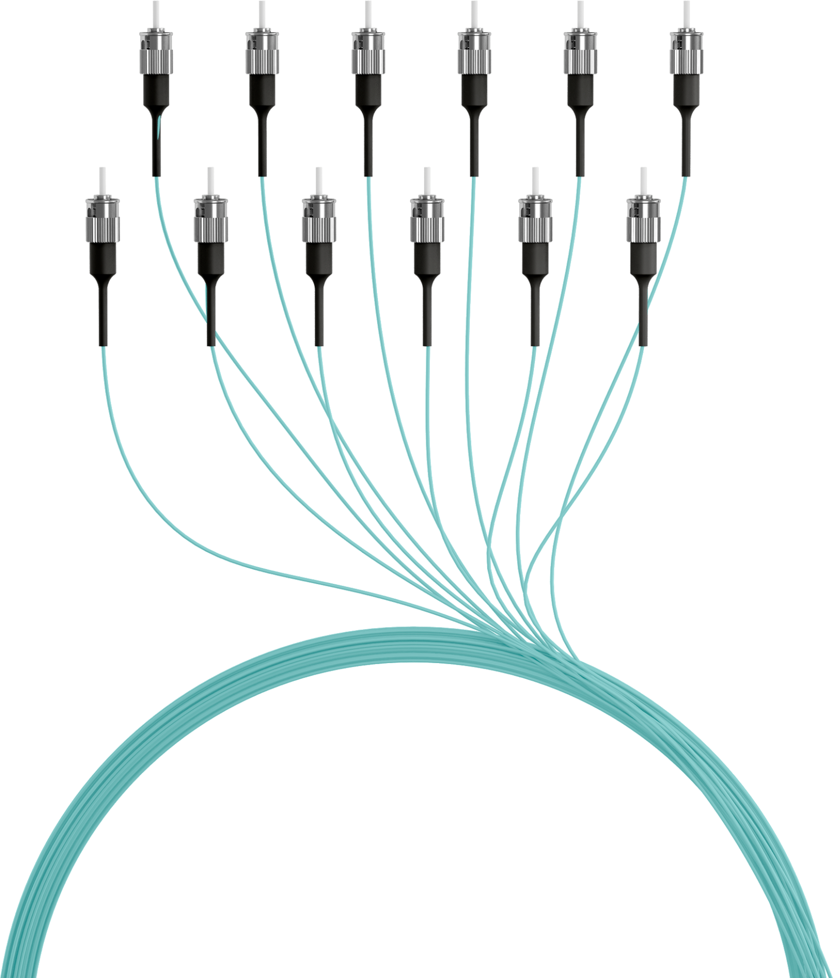 Fiber Pigtail ST OM3 -Aqua 2m - 1 piece