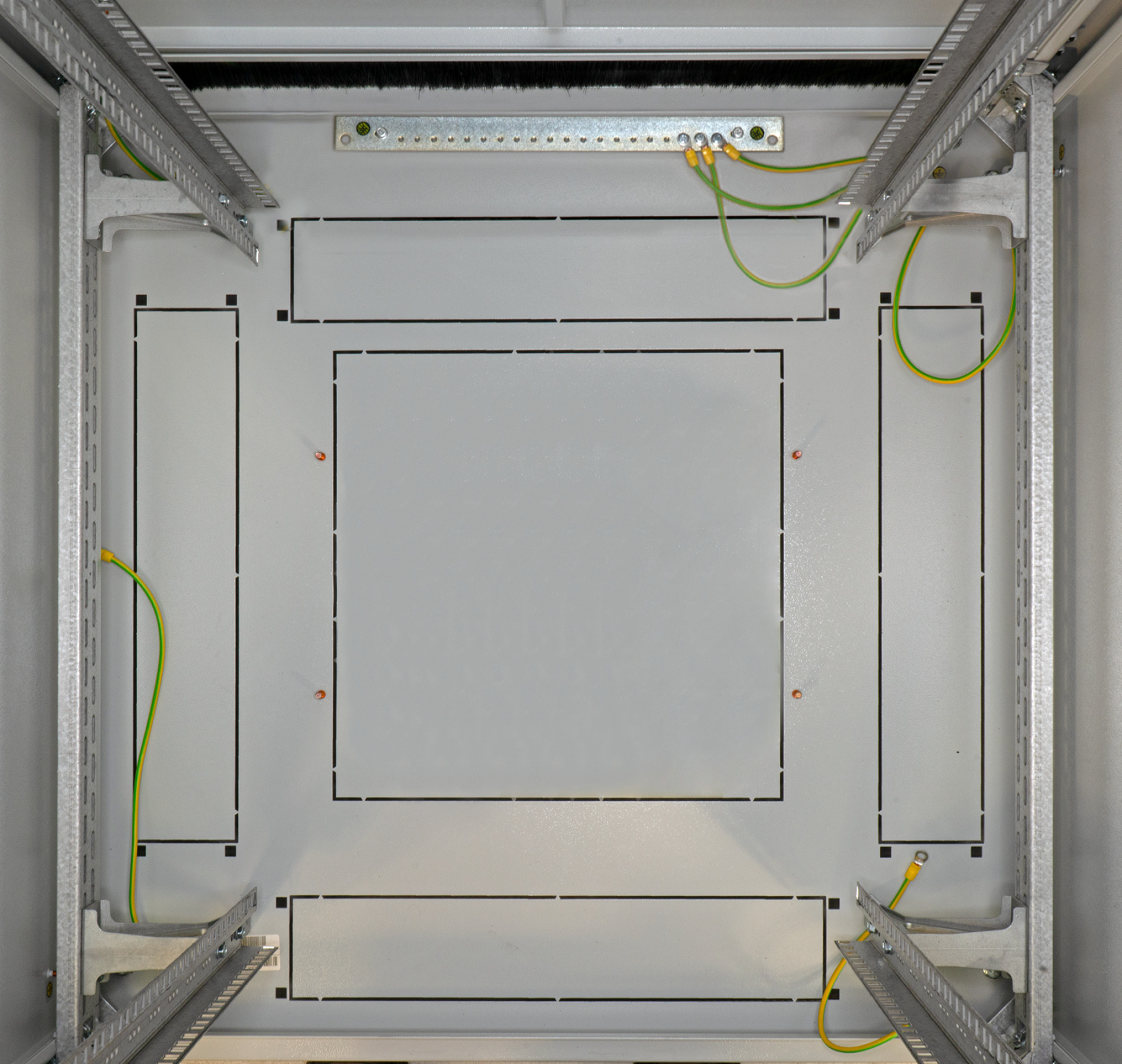 Netzwerkschrank PRO 42HE, 800x1000 mm, RAL7035,Rücktür 2. tlg.  mit Schwenkhebel