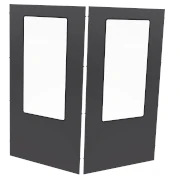Gangenden-Element mit Glas für Kaltgang- und Warmgang-Einhausung von EFB-Elektronik Gangenden-Element mit Glas für Kaltgang- und Warmgang-Einhausung von EFB-Elektronik