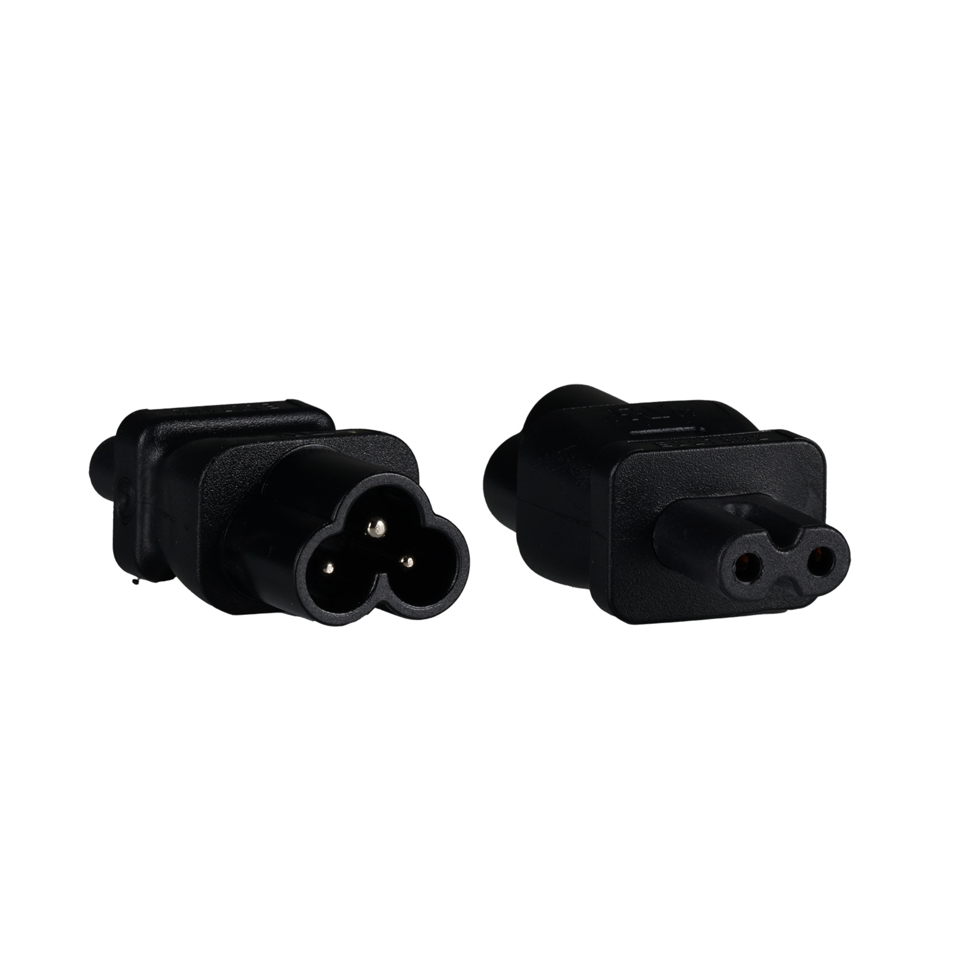 Netzadapter IEC C6 auf IEC C7, Mickey Mouse Stecker - Euro 8 Buchse