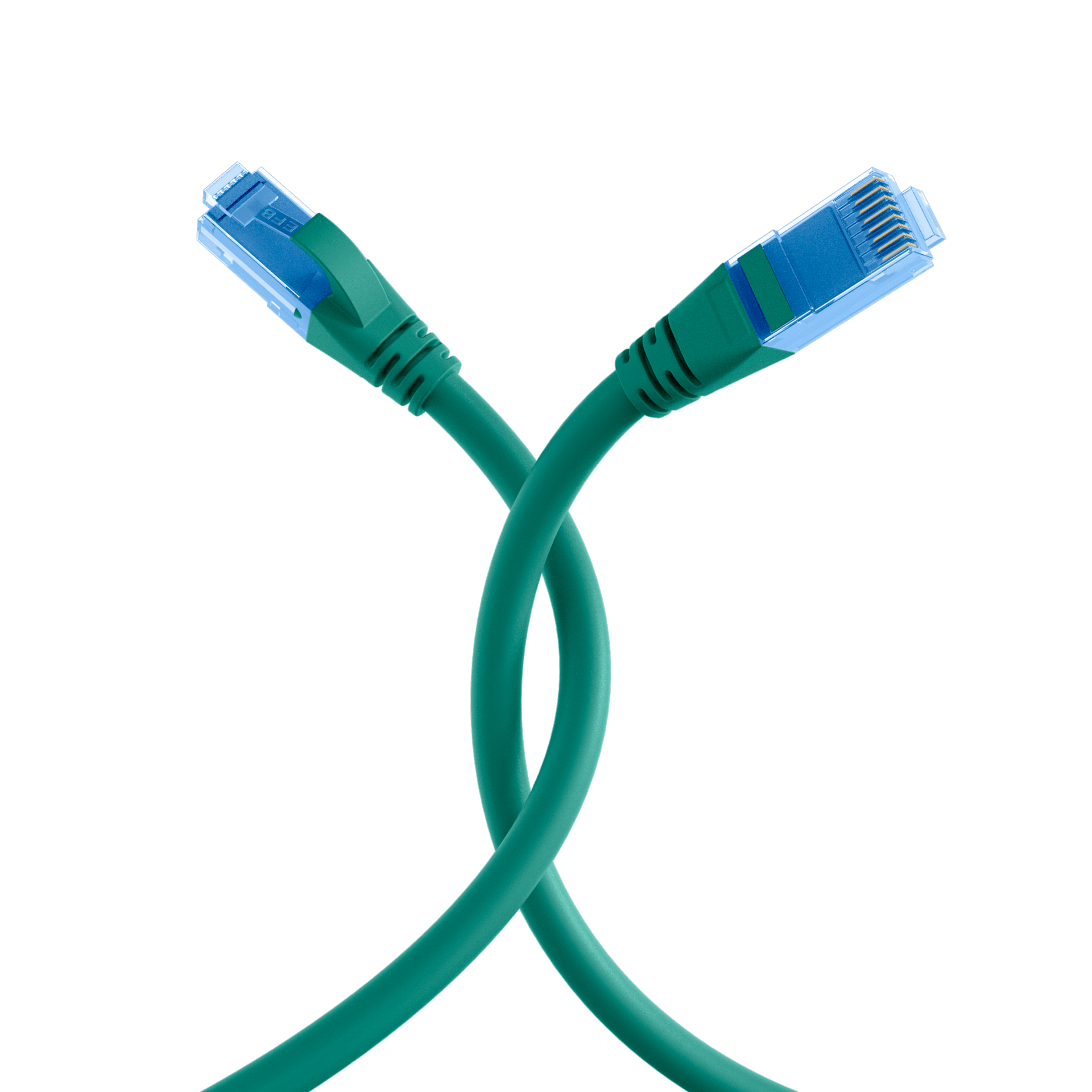 RJ45 Patchkabel Cat.6A U/UTP LSZH,Premium 500MHz grün 1m