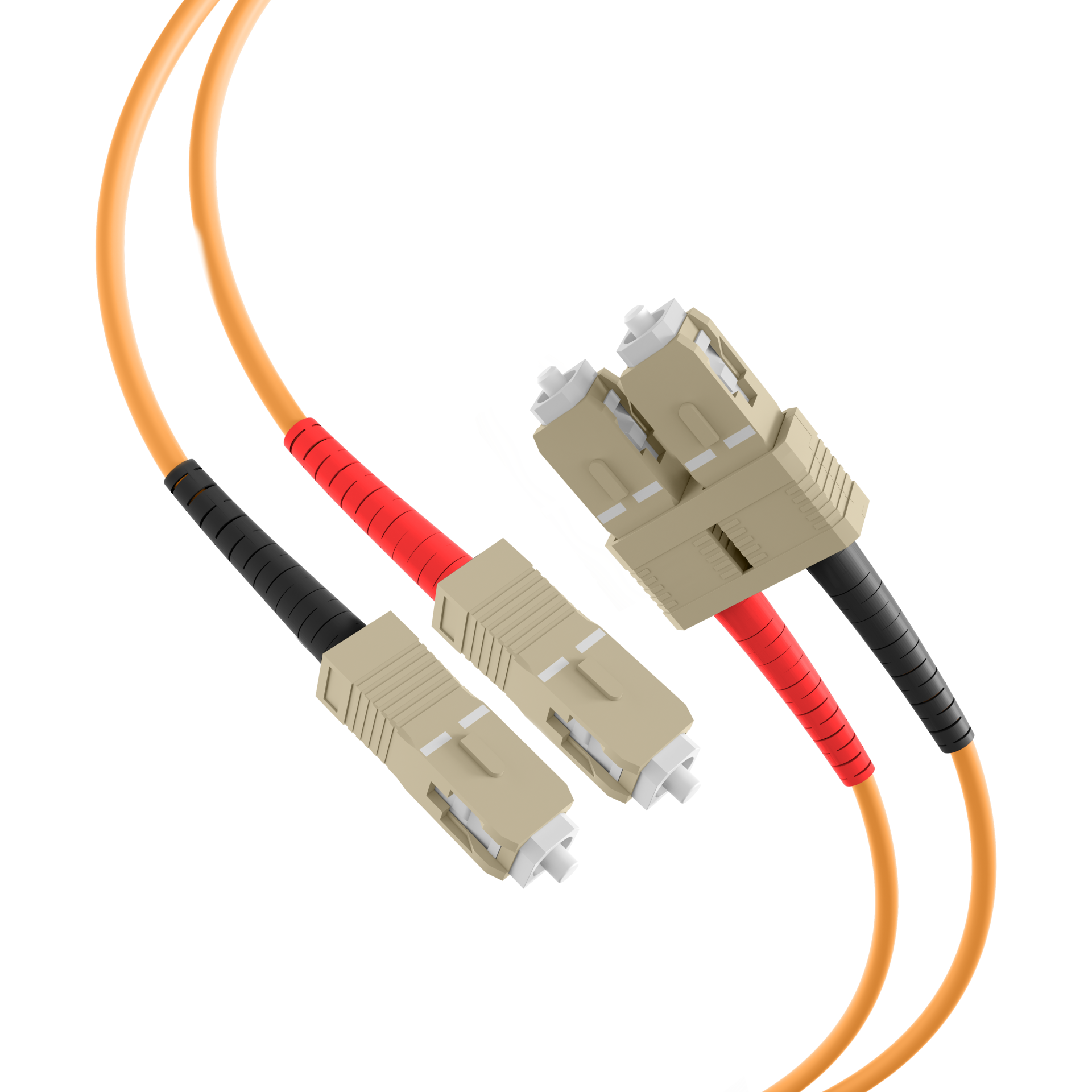 Duplex Patchkabel SC-SC OM2 7,5m LSZH 3mm orange