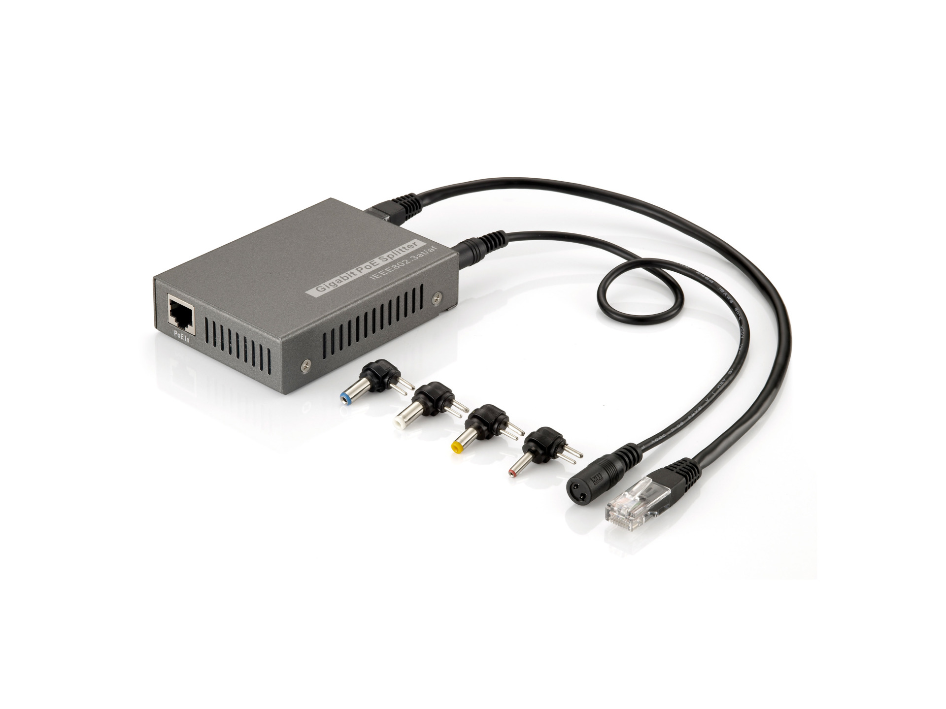 PoE+ (802.3at) to USB-C Splitter - Power Delivery with Separate Gigabi